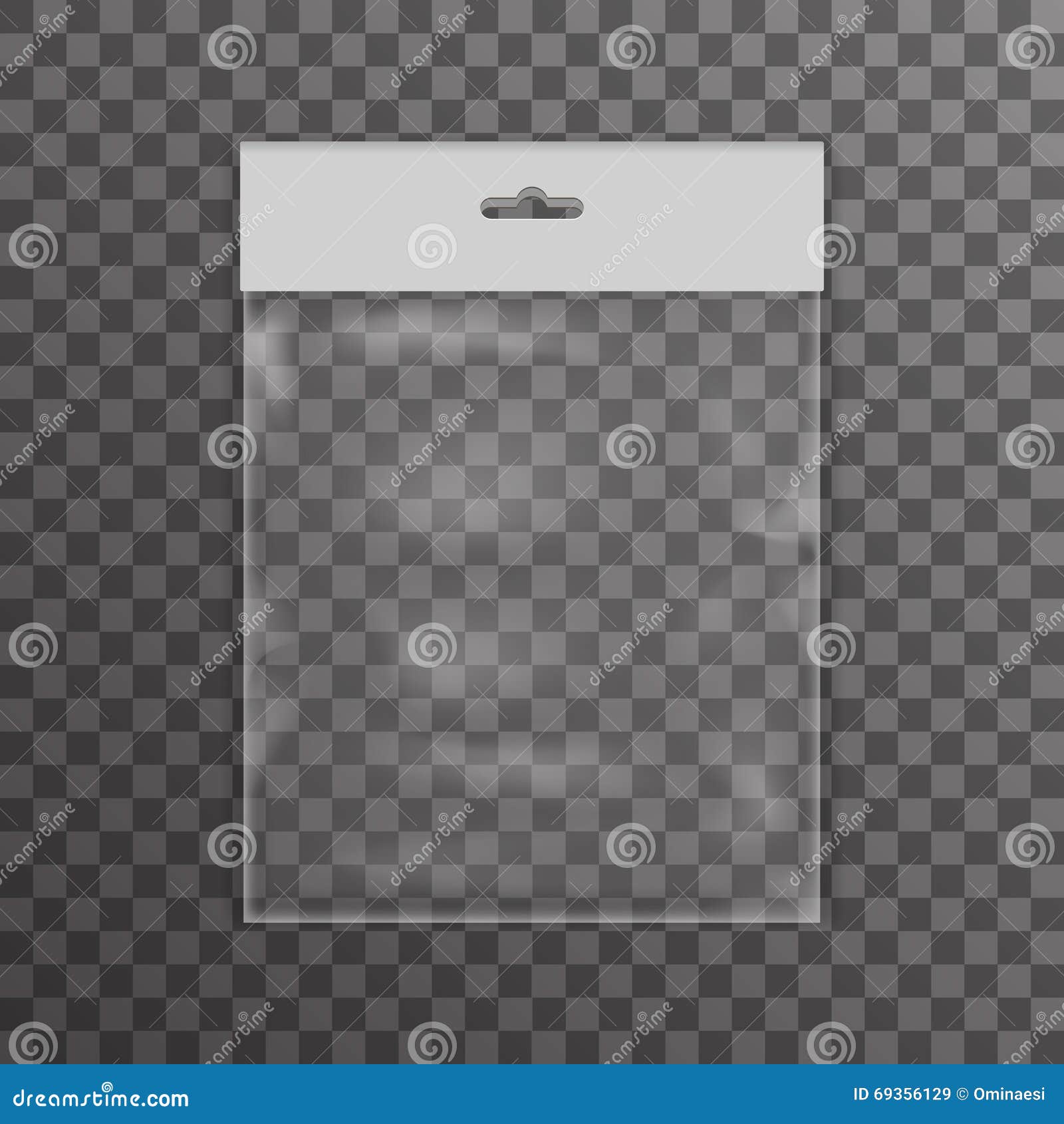 Plastic Bag Icon Transparent Background Vector Illustration Stock