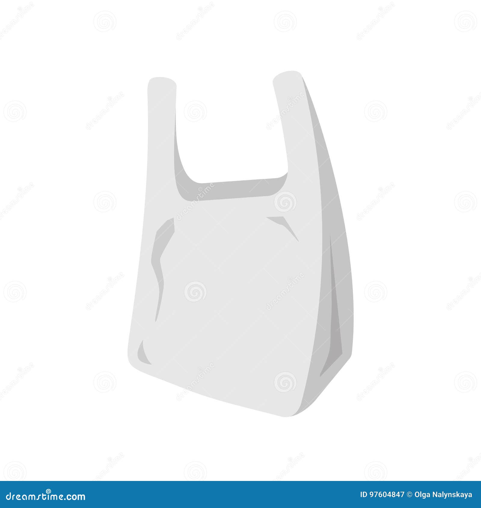 Plastic bag isometric 3d icon Royalty Free Vector Image
