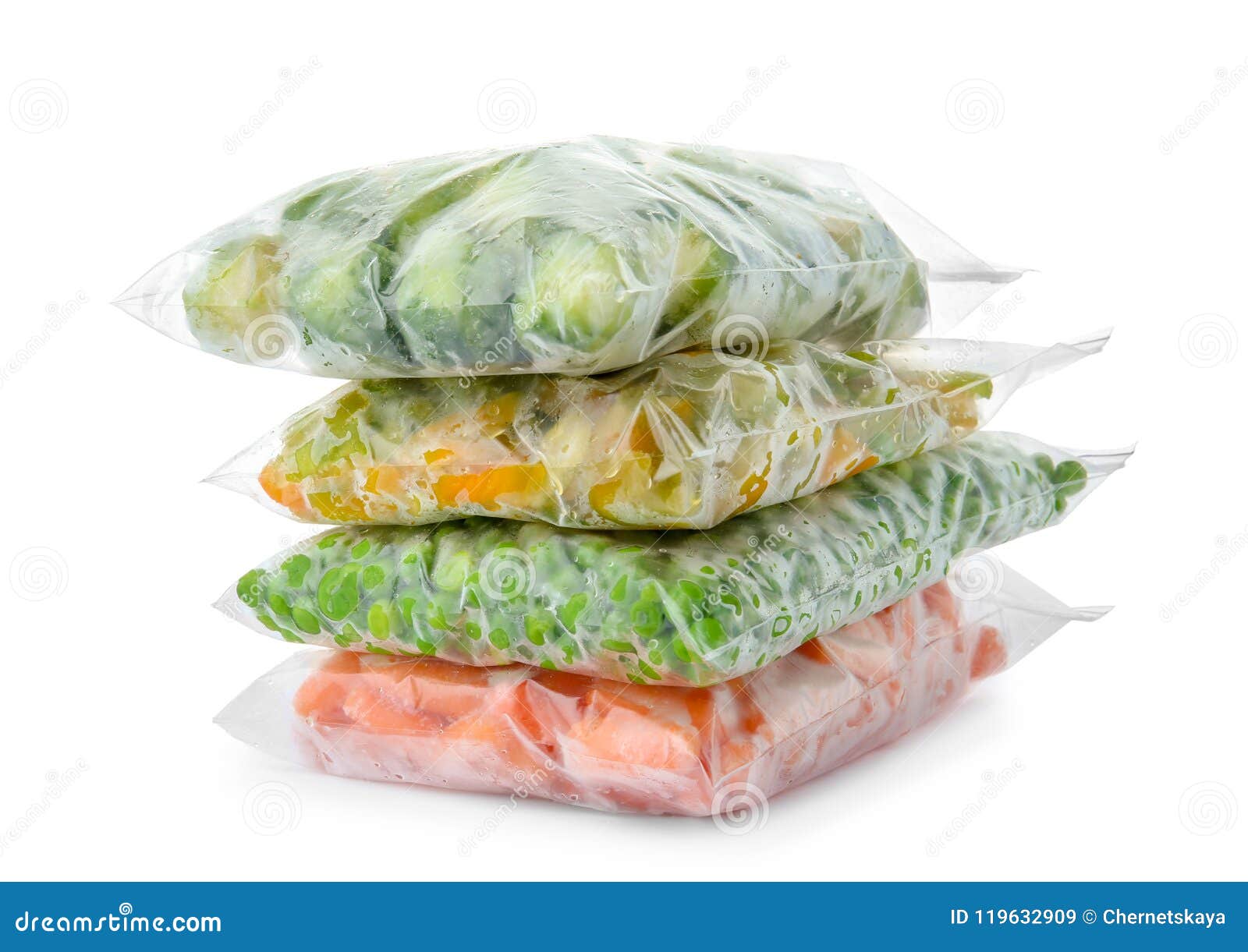 Plastic Bags with Frozen Vegetables Stock Image Image of dietary, frozen 119632909
