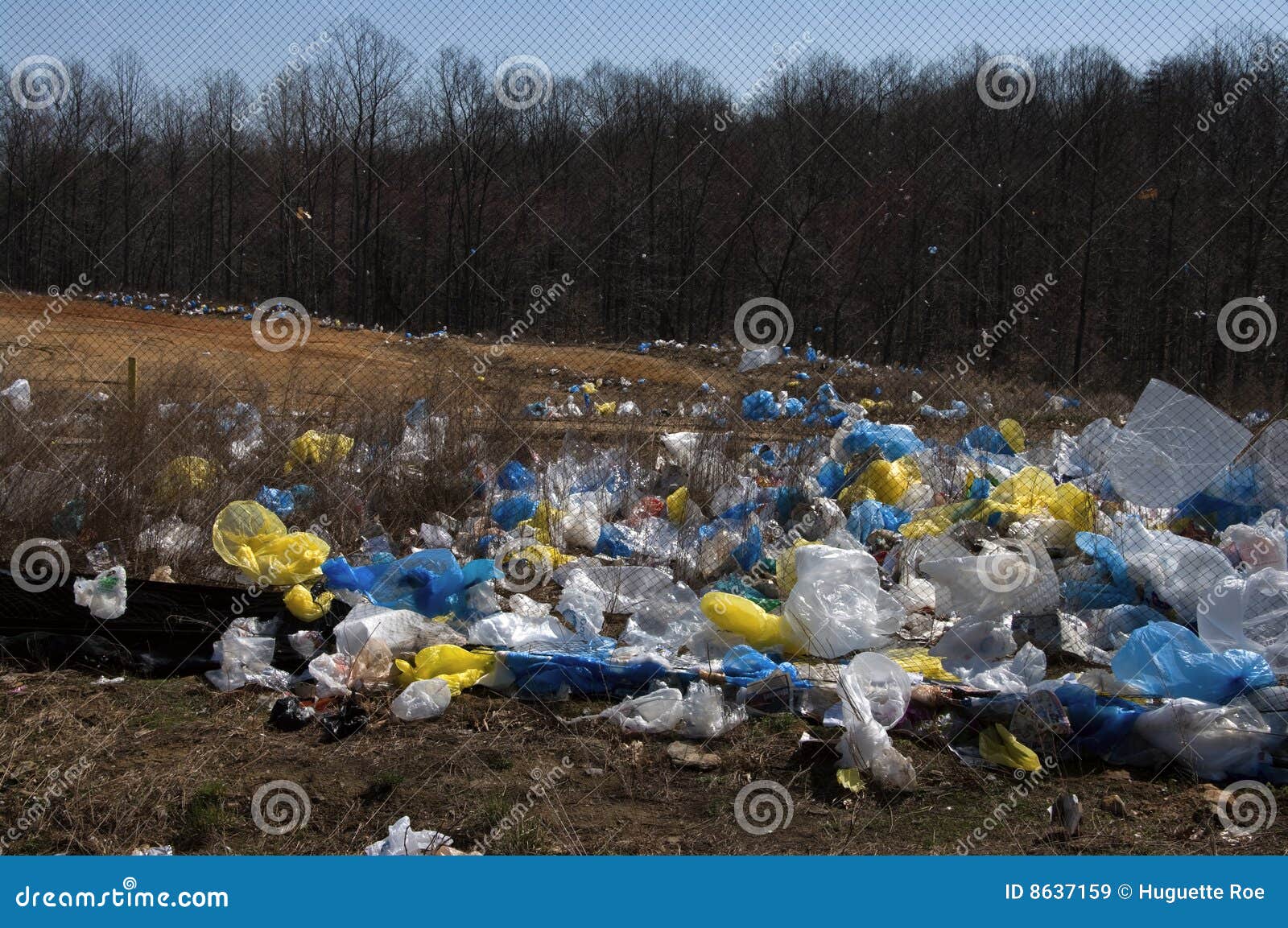 Plastic bags pollution stock image. Image of ecology, earth 8637159