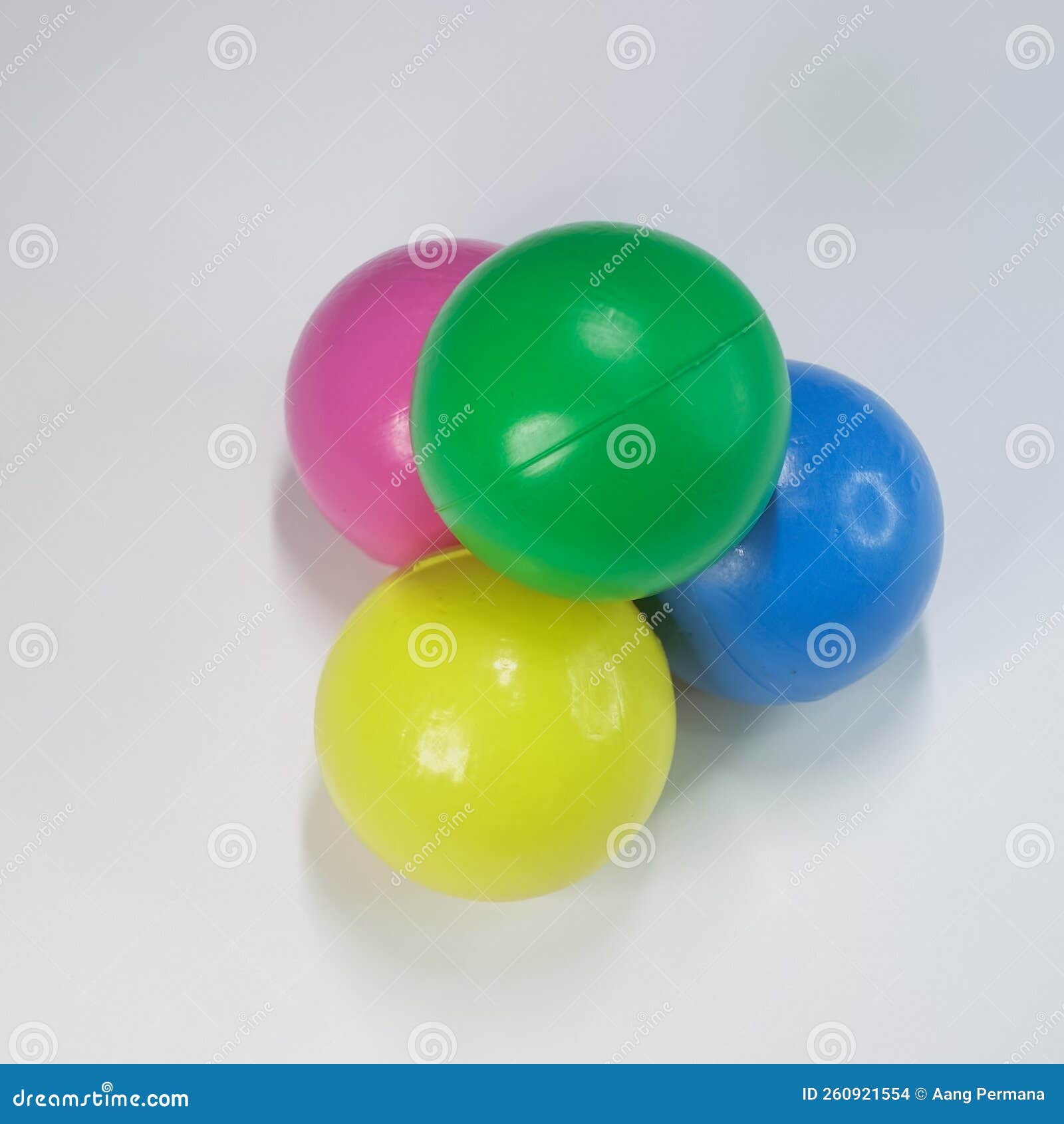 Plastic Ball Toys in Various Colors Editorial Stock Image Image of