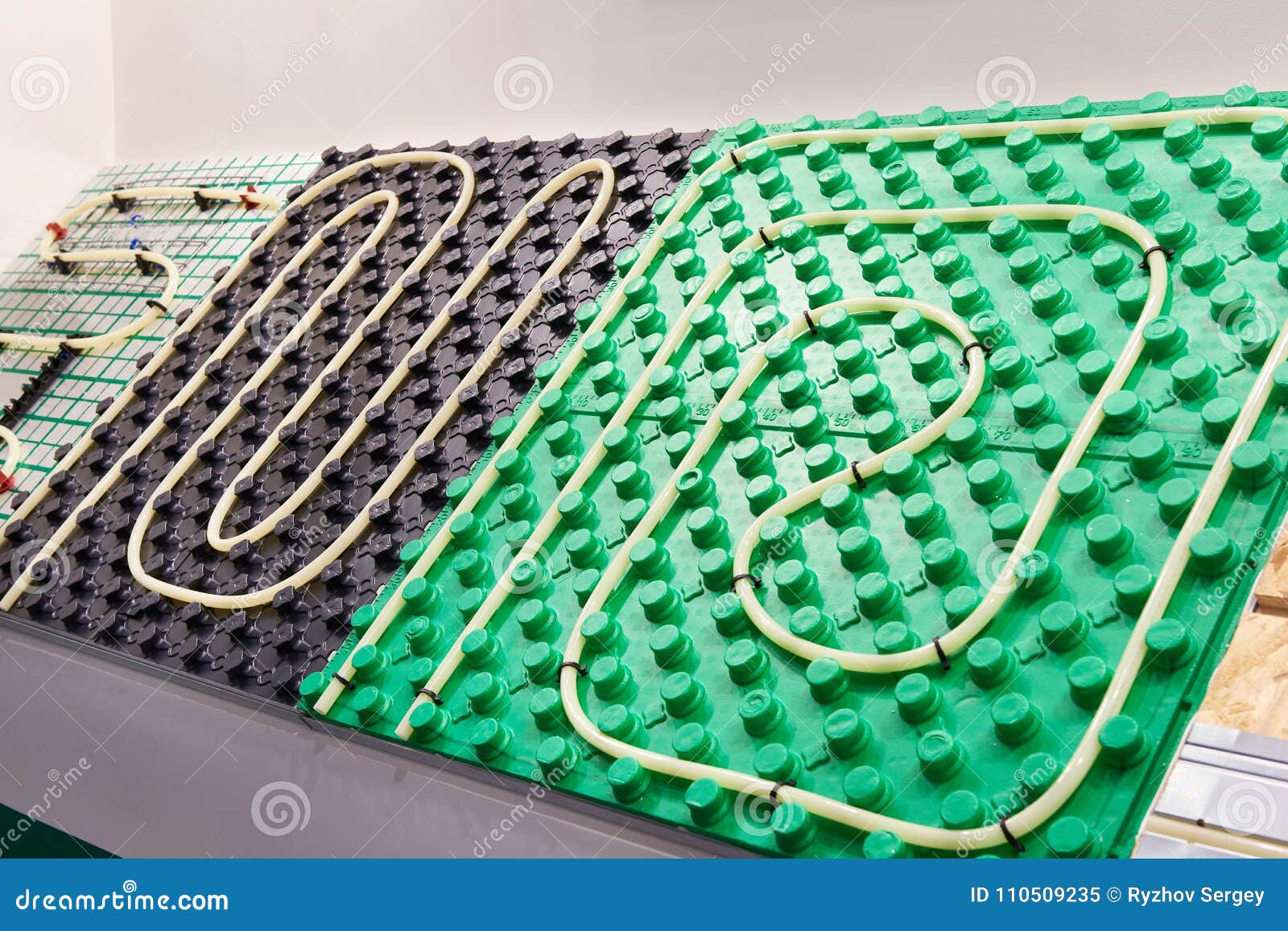 Plastic Base for Underfloor Heating Stock Image Image of indoor