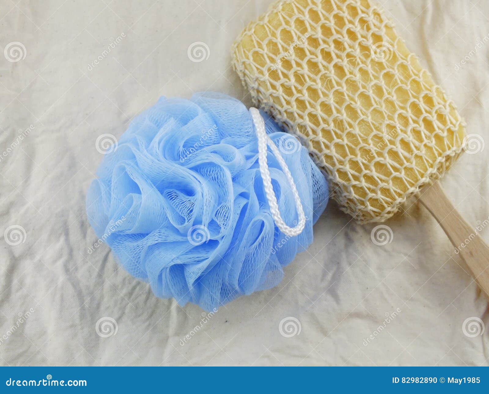 Plastic Bath Puff and Sponge for Shower Cleaning and Scrub Body Stock Photo Image of body