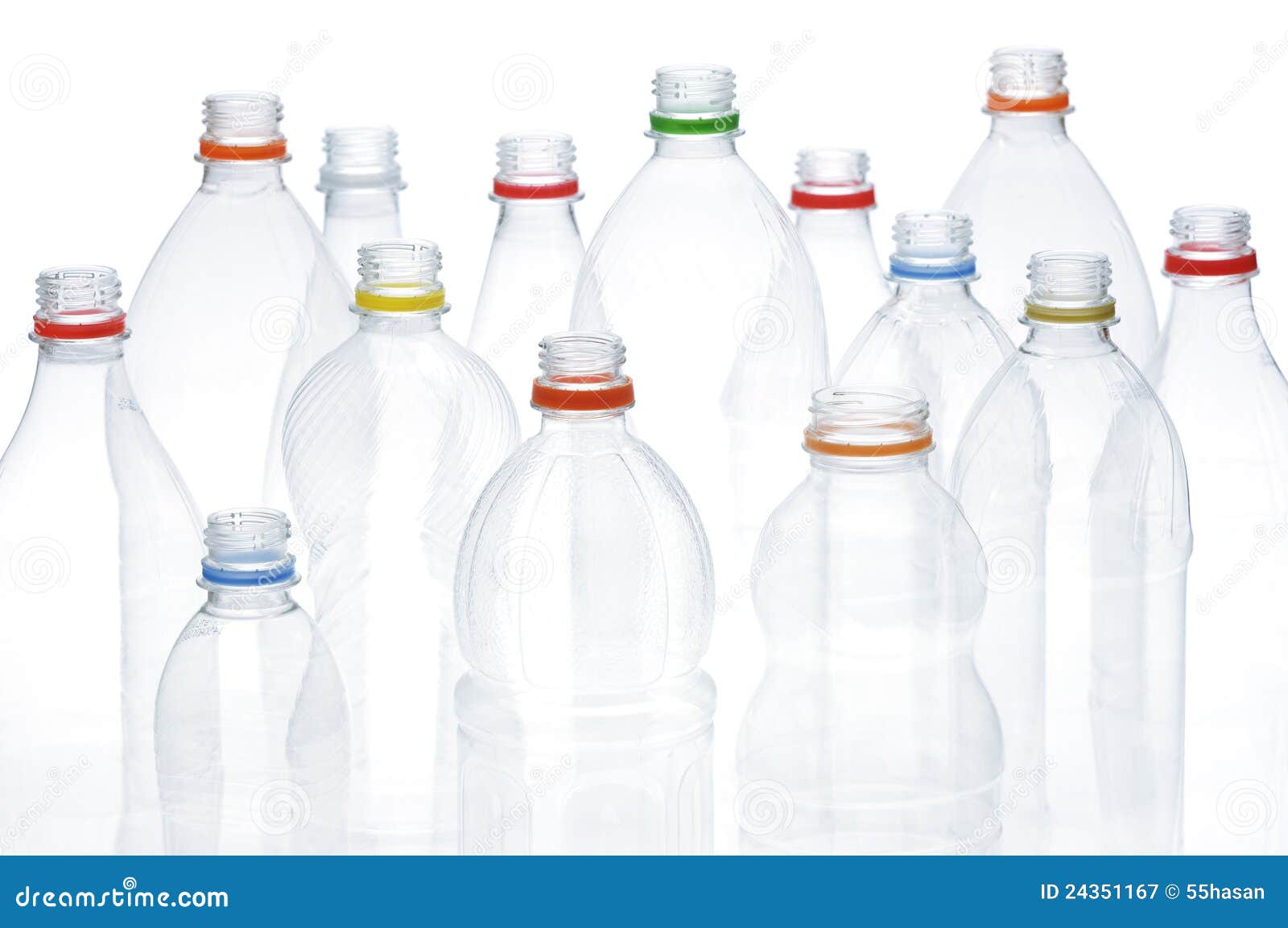 Plastic Beverage Bottles for Recycling. Stock Image Image of material, recycling 24351167