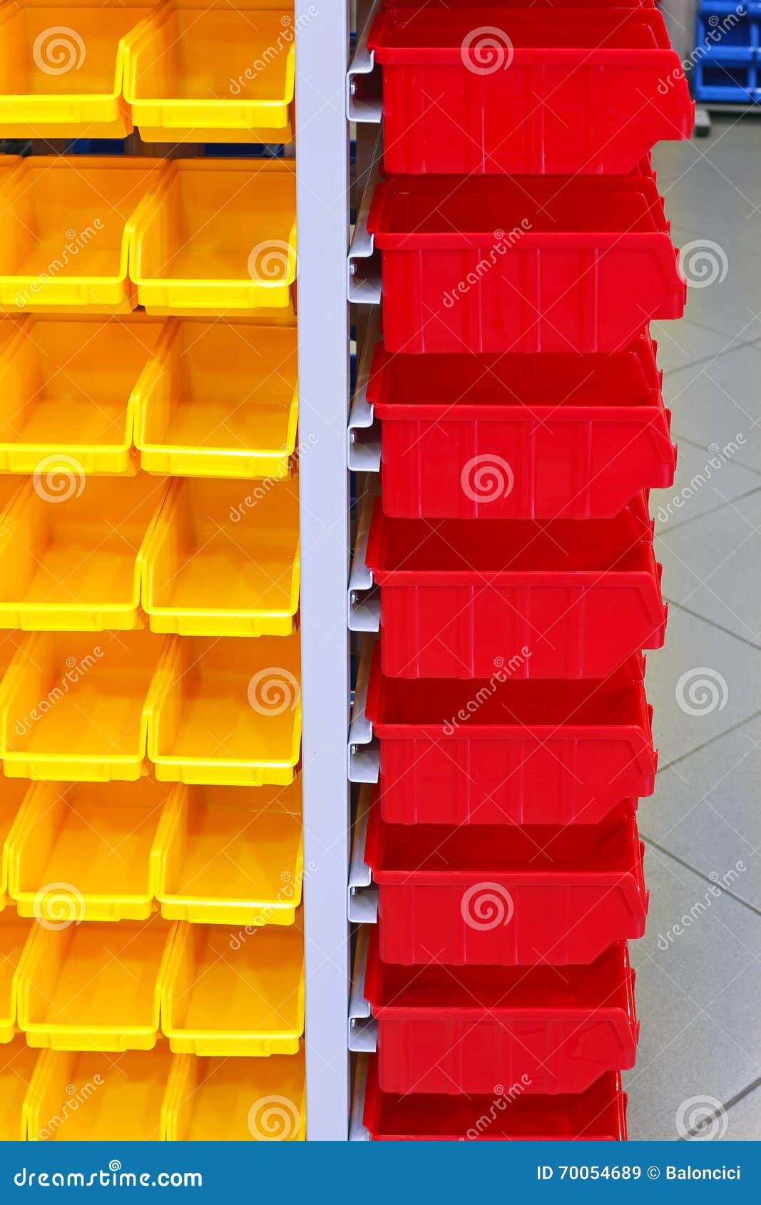 Plastic Bins stock image. Image of racking, shelves, rack 70054689