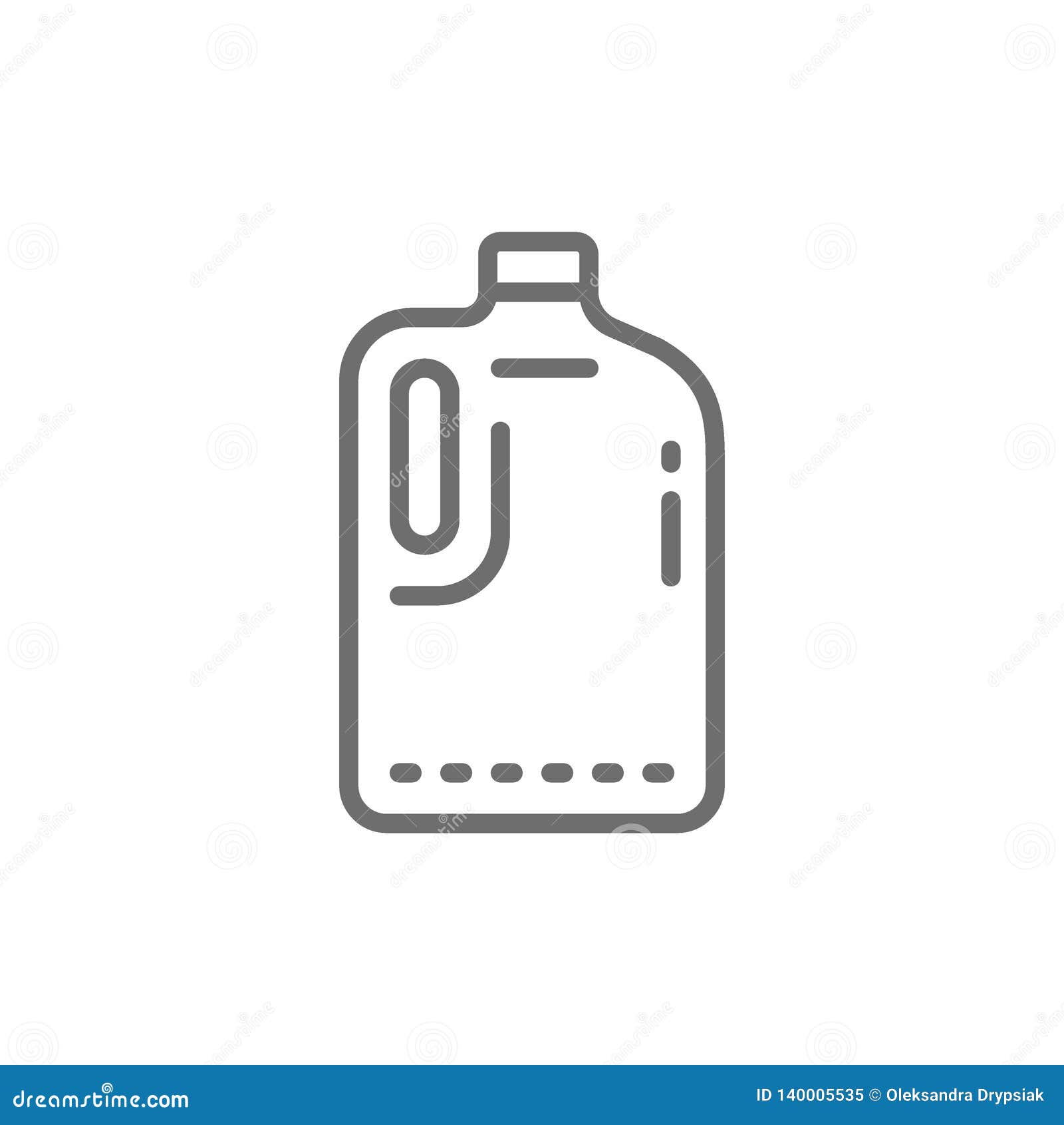 Plastic Bottle, Canister Line Icon. Stock Vector - Illustration of ...