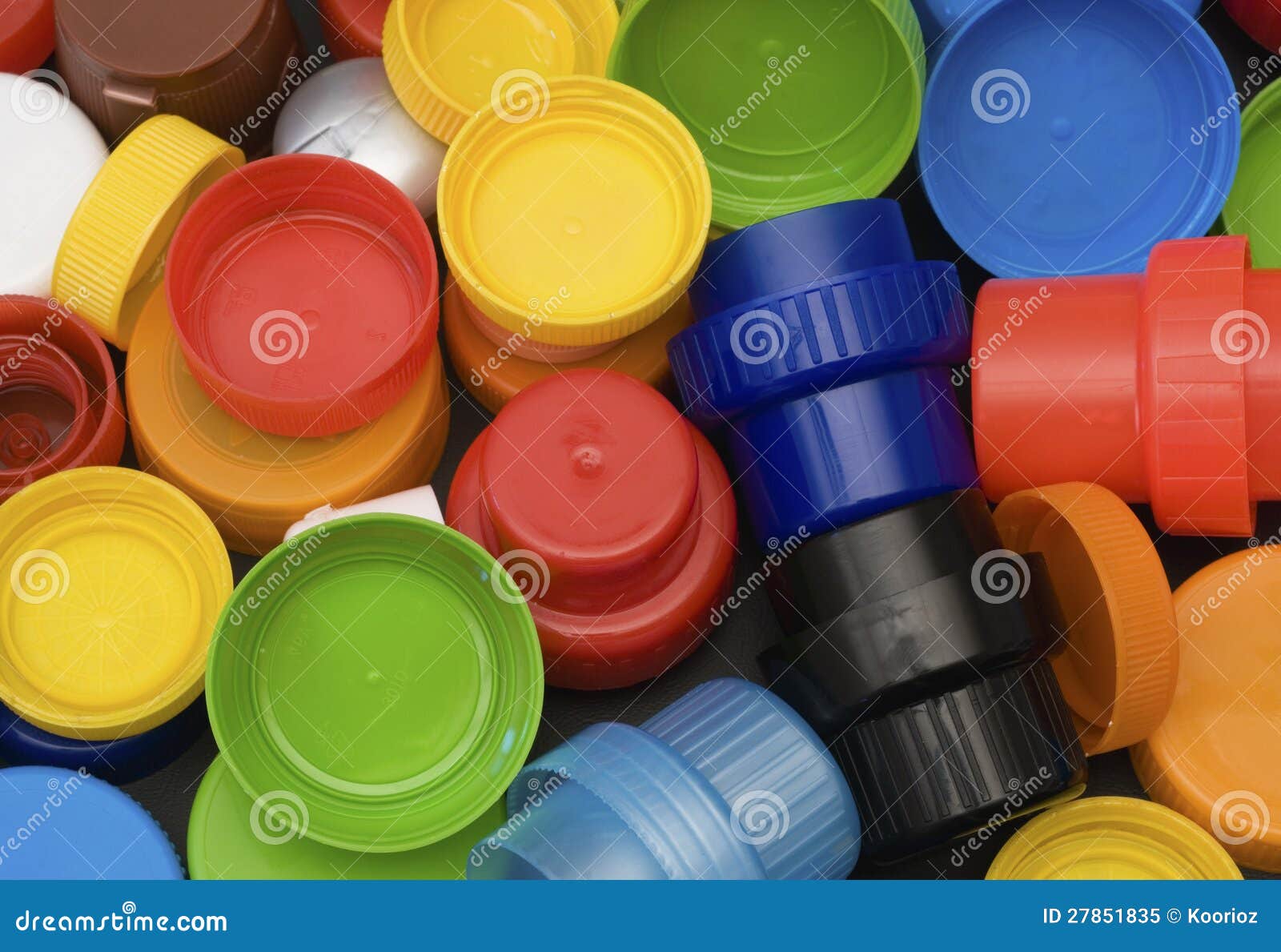 Plastic bottle caps stock image. Image of closeup, multicolor 27851835
