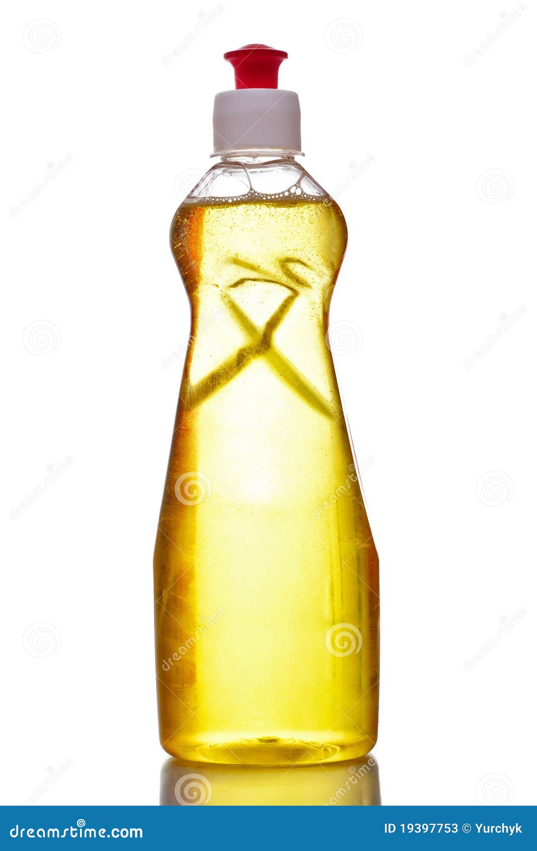 Plastic Bottle with Dish Washing Liquid Stock Image Image of