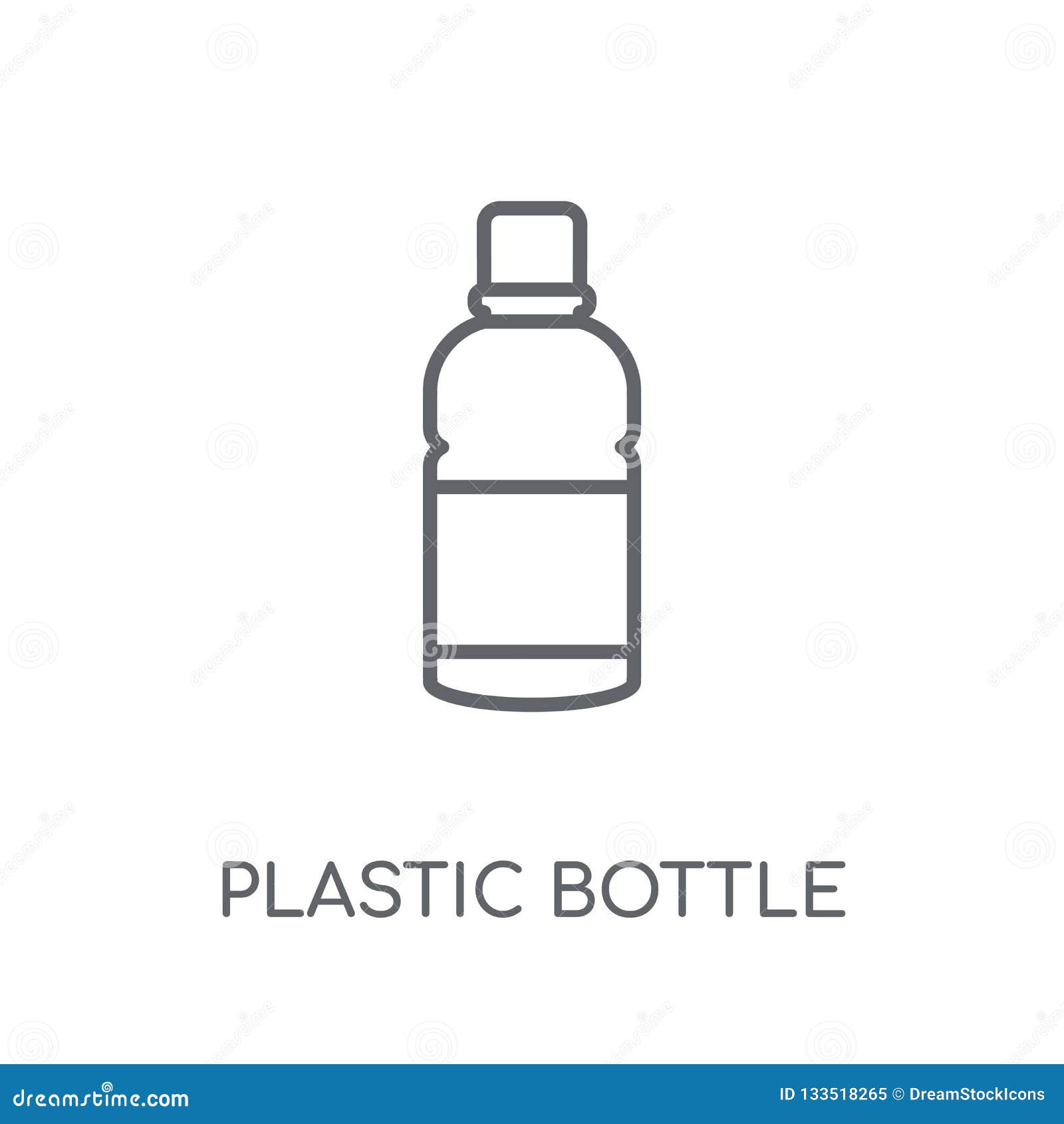 Plastic Bottle Linear Icon. Modern Outline Plastic Bottle Logo C Stock