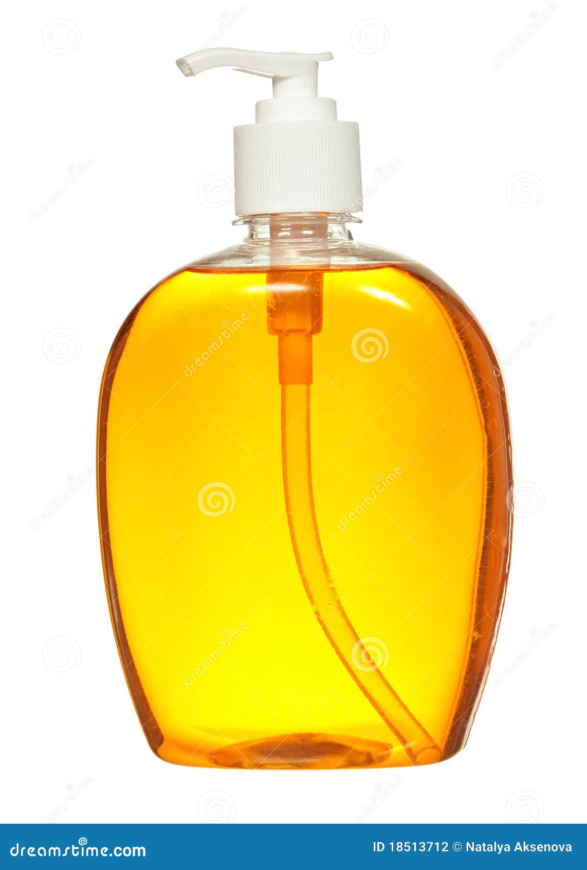 plastic bottle with liquid soap