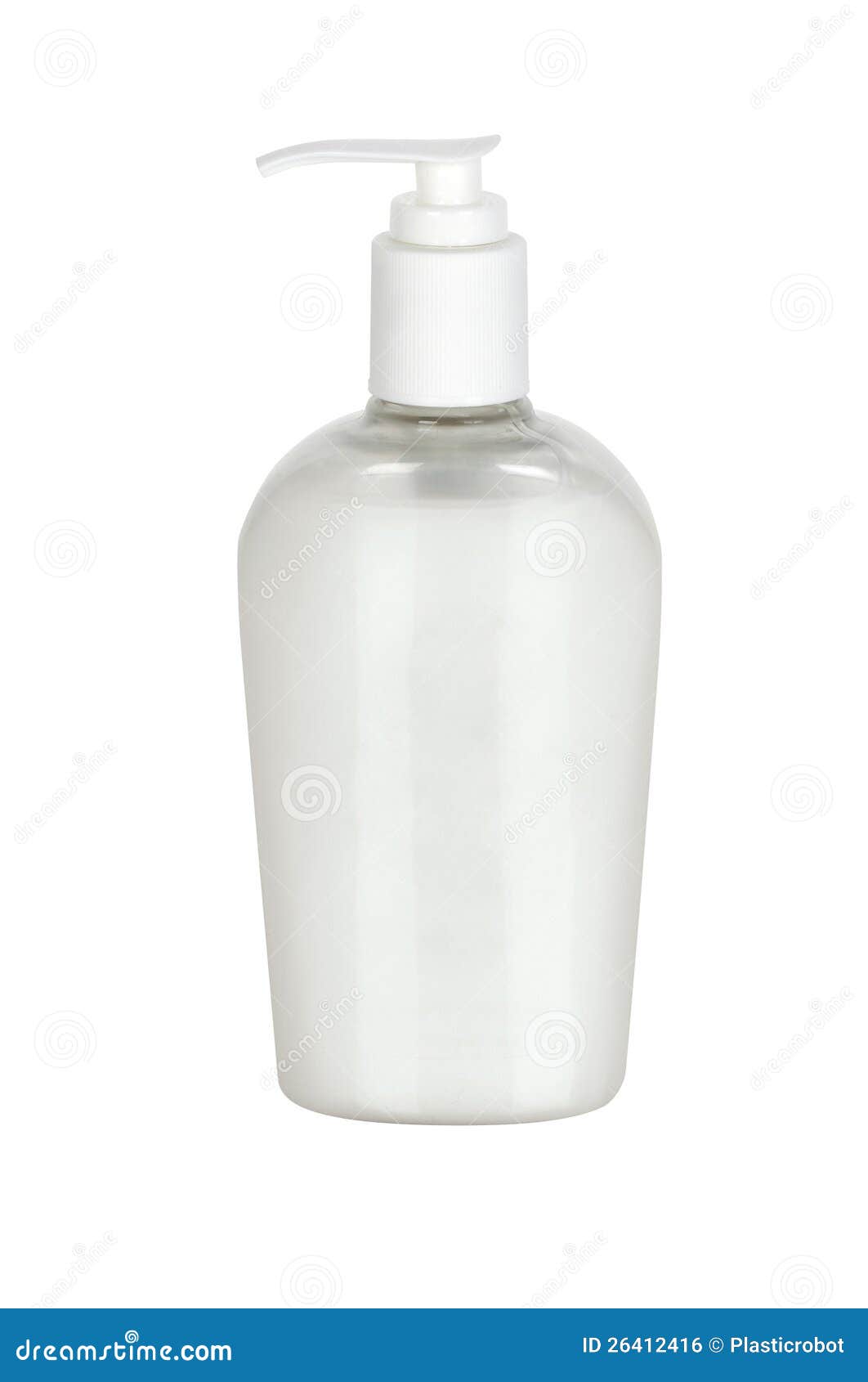 plastic bottle with liquid soap