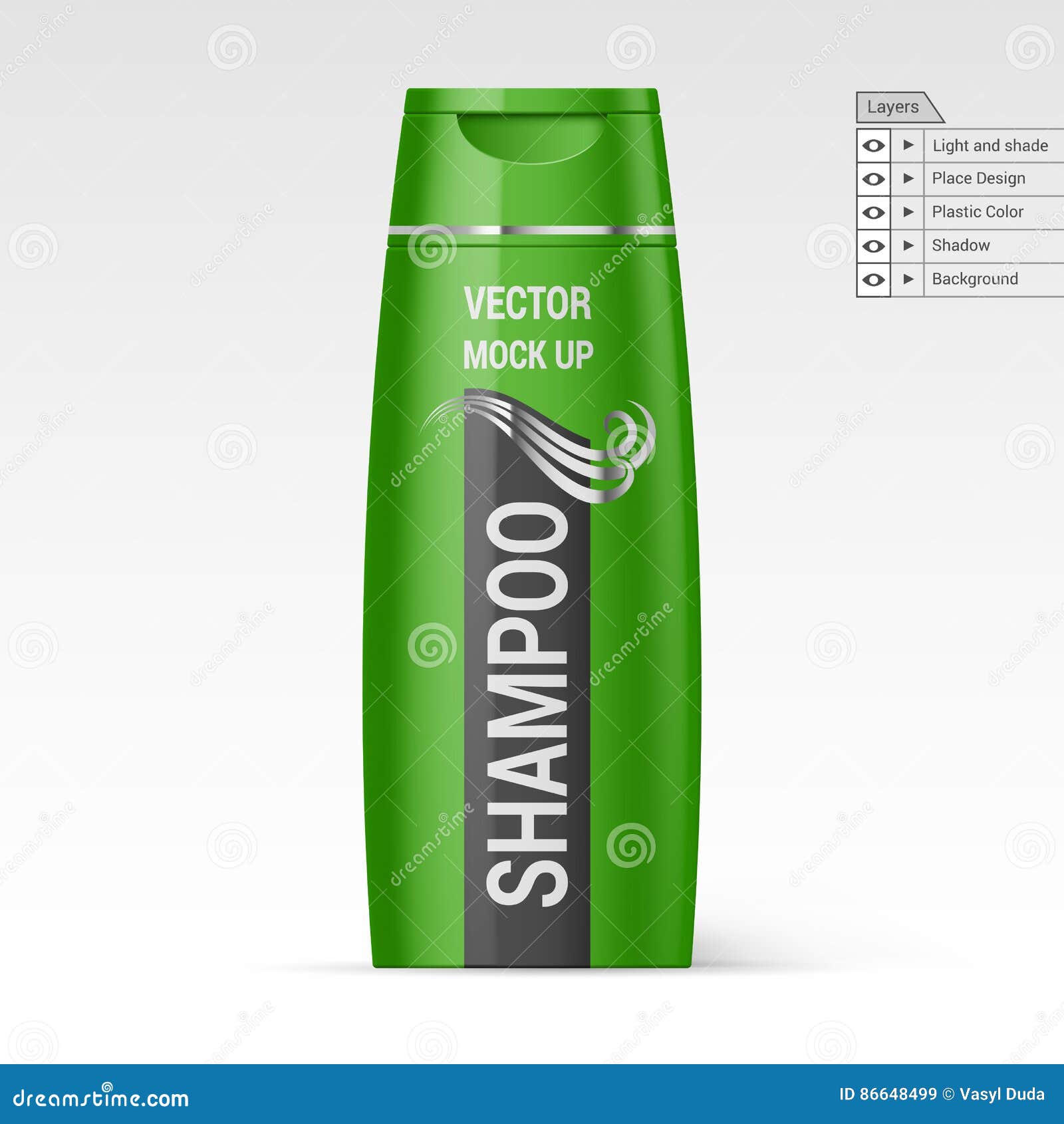 Plastic Bottle Shampoo stock vector. Illustration of cosmetic 86648499