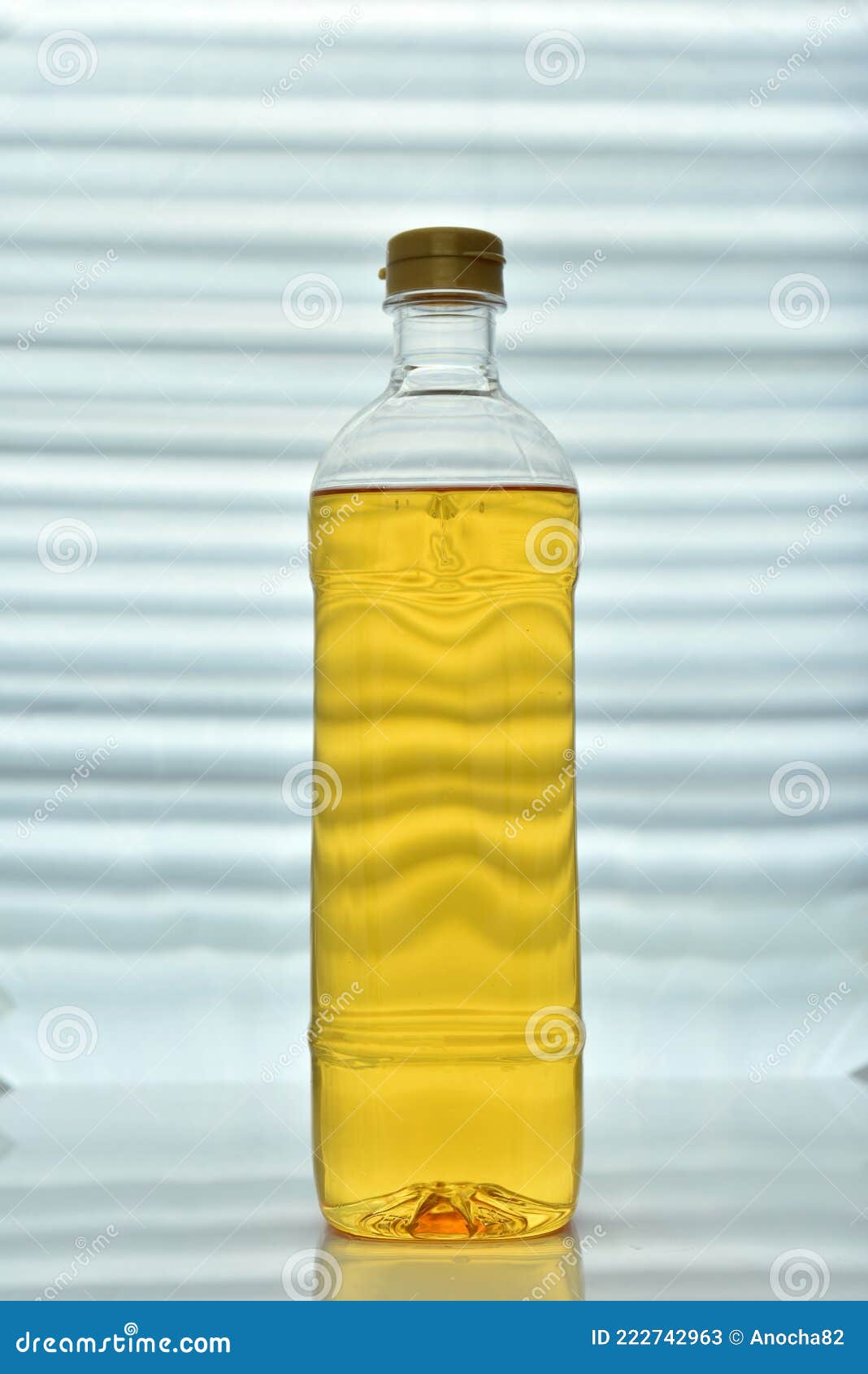 Plastic Bottle with Vegetable Oil Stock Image Image of cork, diet