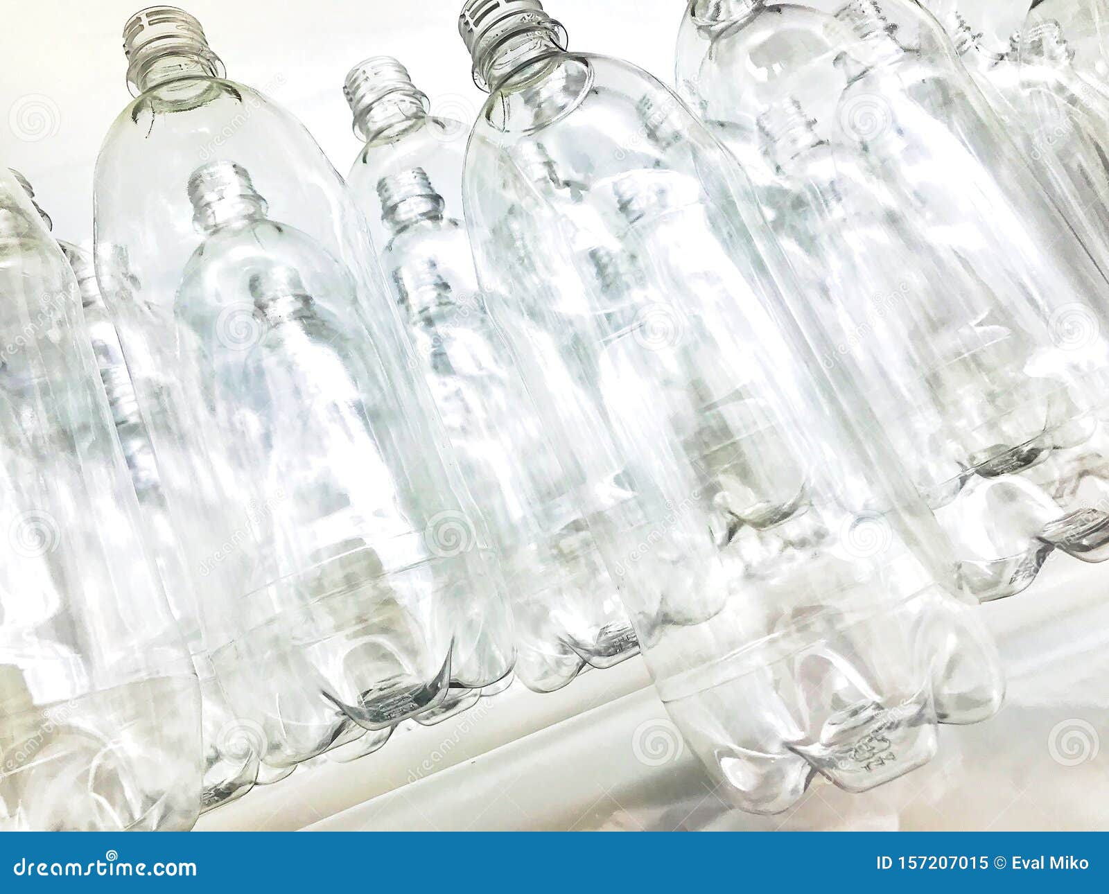Plastic bottles of drinks stock image. Image of transparent 157207015