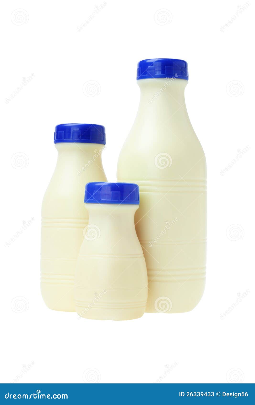 Plastic Bottles of Fresh Milk Stock Image Image of healthy