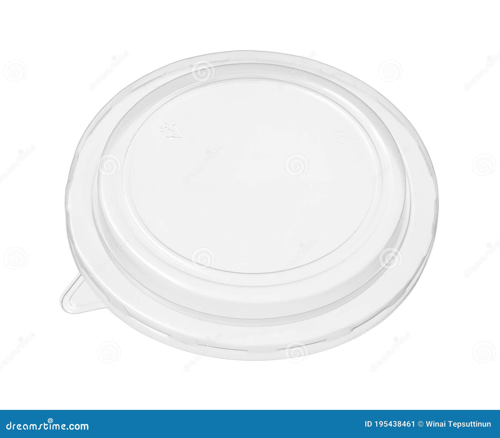 Plastic Bowl Cover Lid Disposable Stock Image Image of translucent