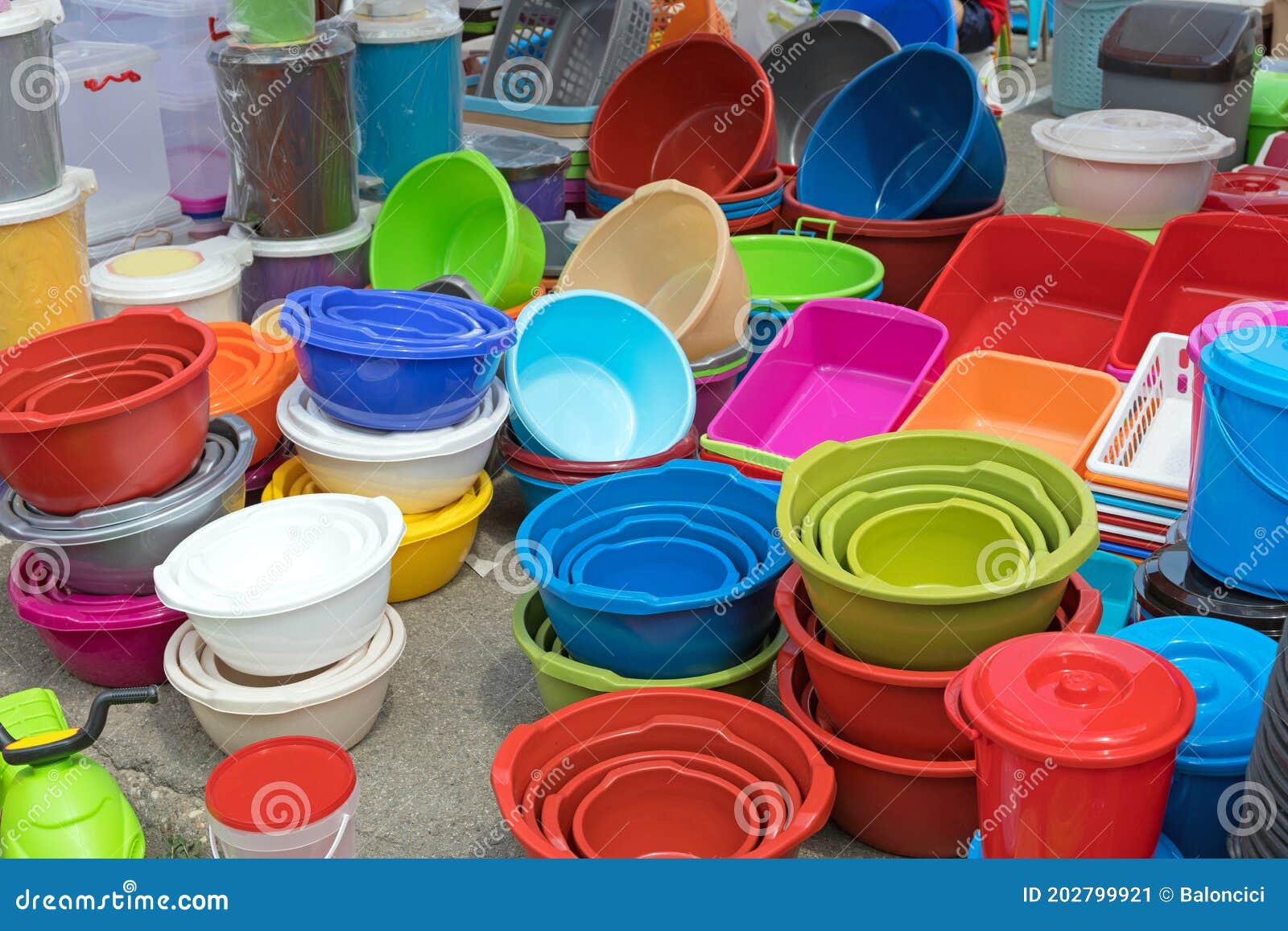 Plastic Bowls stock image. Image of shape, bowls, plastic 202799921