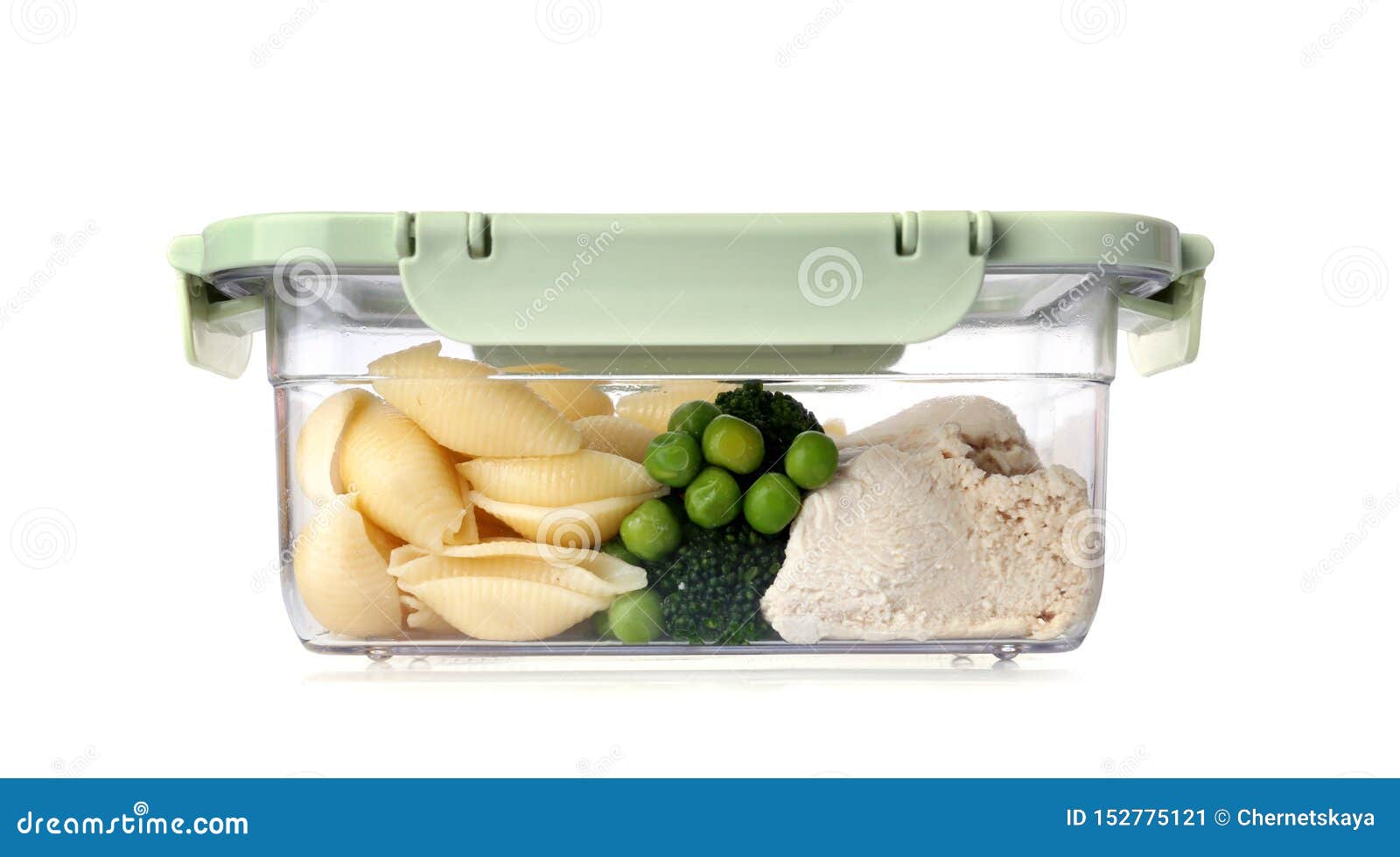 Plastic Box with Prepared Meal Isolated Stock Image Image of cook, healthy 152775121