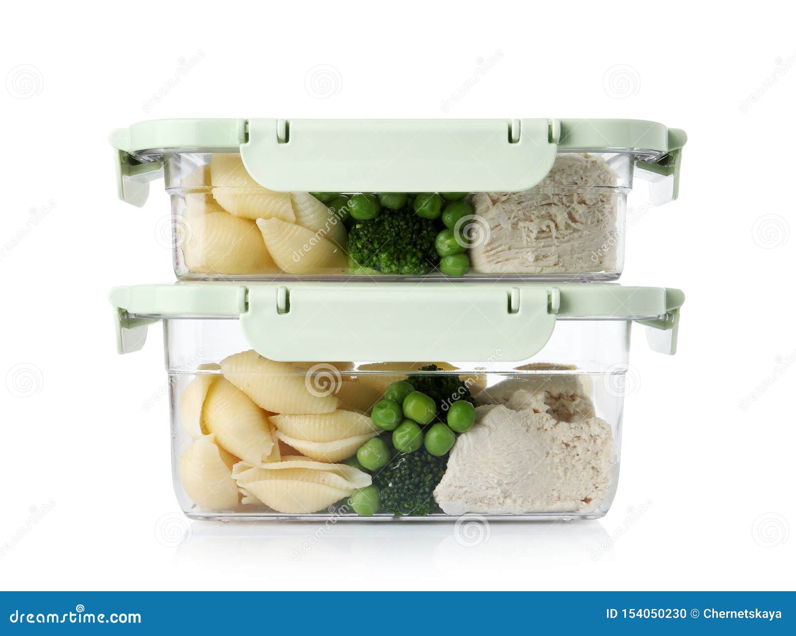 Plastic Boxes with Fresh Prepared Meal on White Stock Photo Image of homemade, easy 154050230