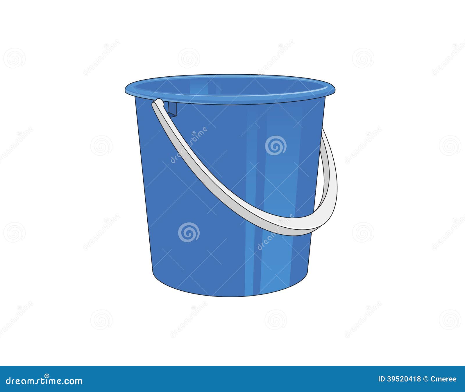 Plastic bucket stock vector. Illustration of garbage 39520418