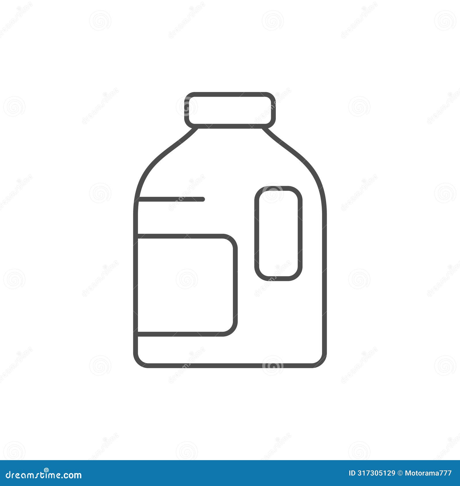 plastic canister line outline icon