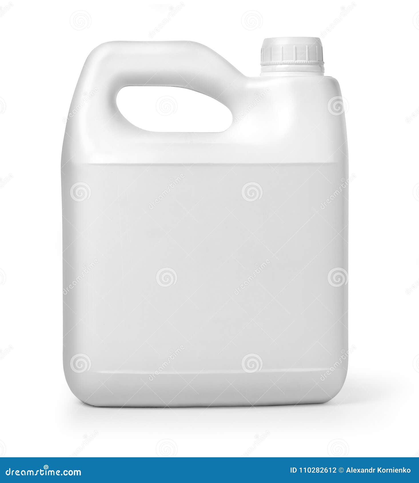 Plastic canister on white stock photo. Image of background - 110282612