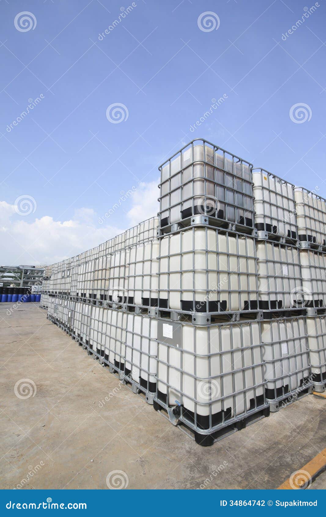 Plastic chemical tank stock photo. Image of fluid, tanks 34864742