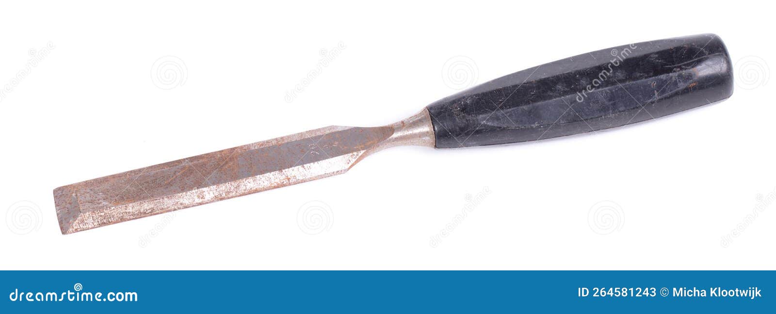 Plastic Chisel Isolated on White Background Stock Image Image of