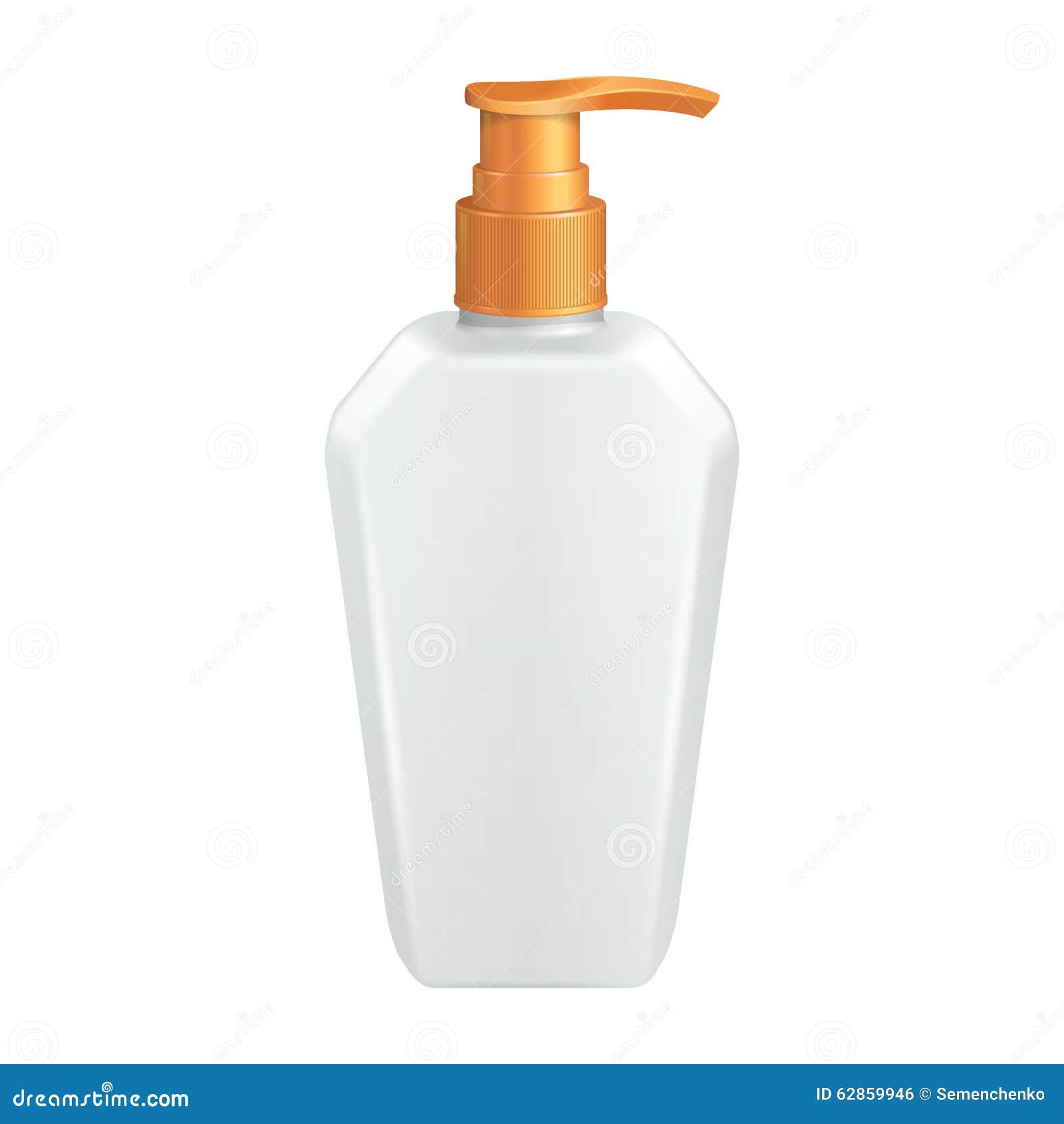 Download Plastic Clean White Bottle With Yellow Dispenser Pump Stock Illustration Illustration Of Hair Beauty 62859946 Yellowimages Mockups