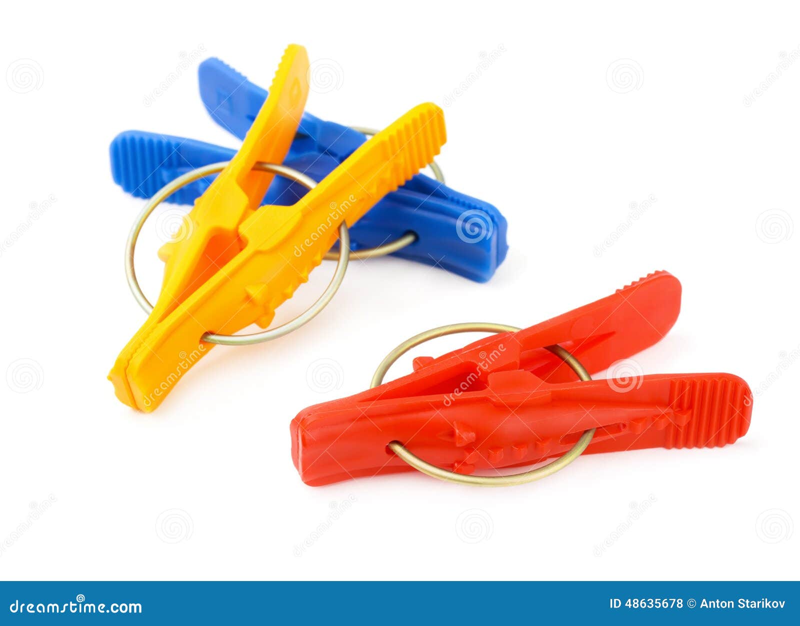 Plastic clothes pegs stock photo. Image of group, colors 48635678