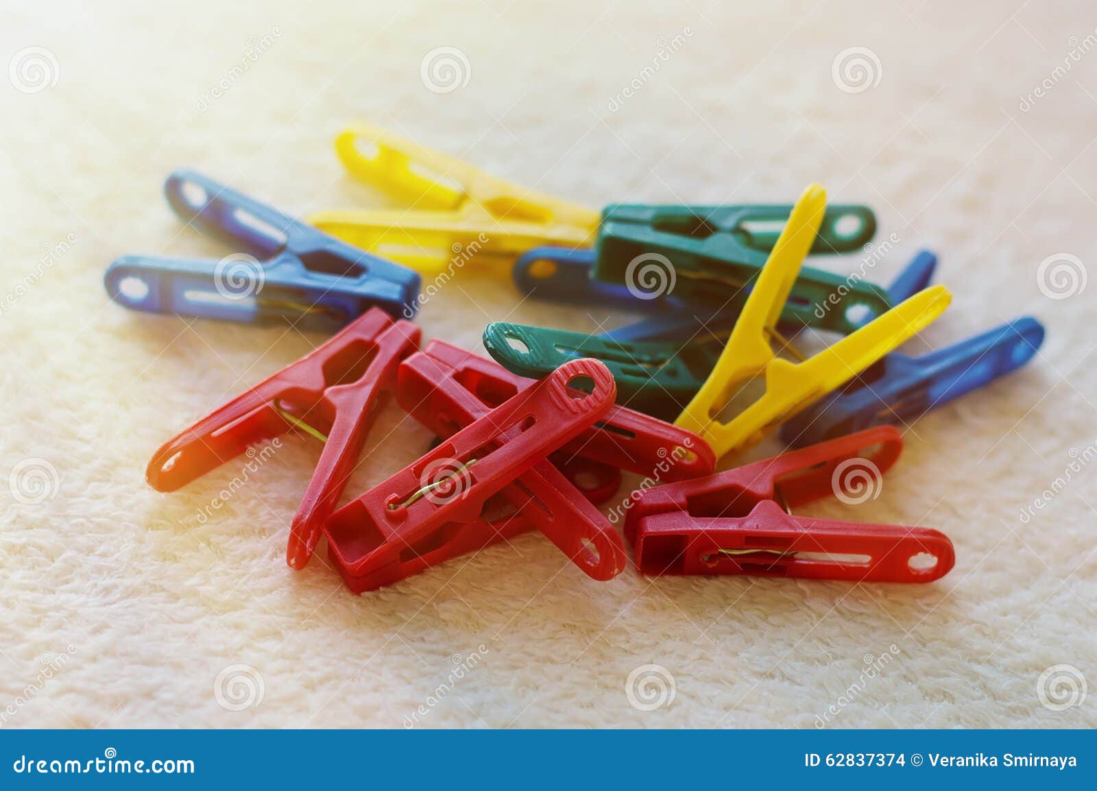 Plastic clothespins stock photo. Image of toned, household 62837374