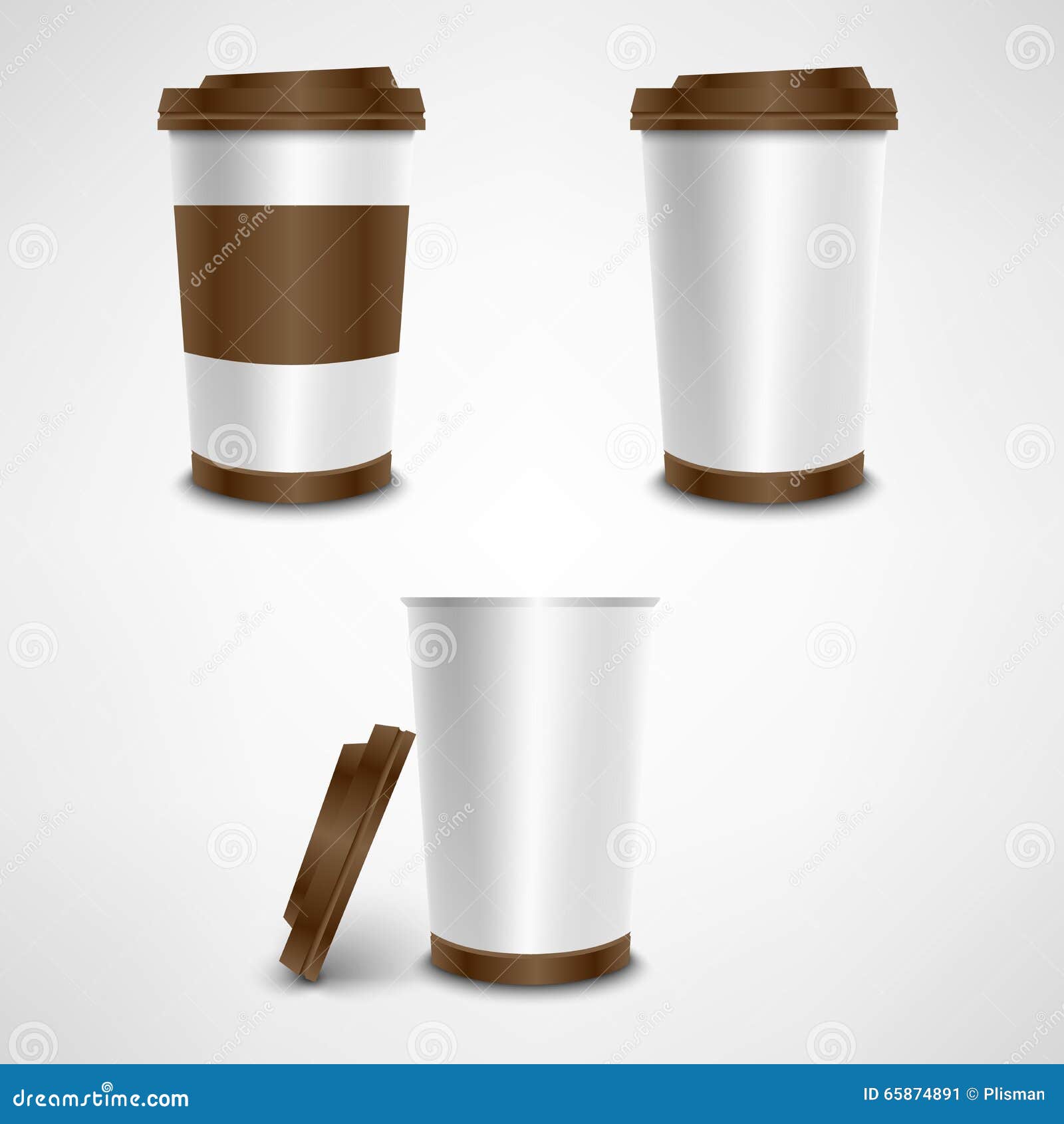 Coffee cup holder paper design beverage drink Vector Image