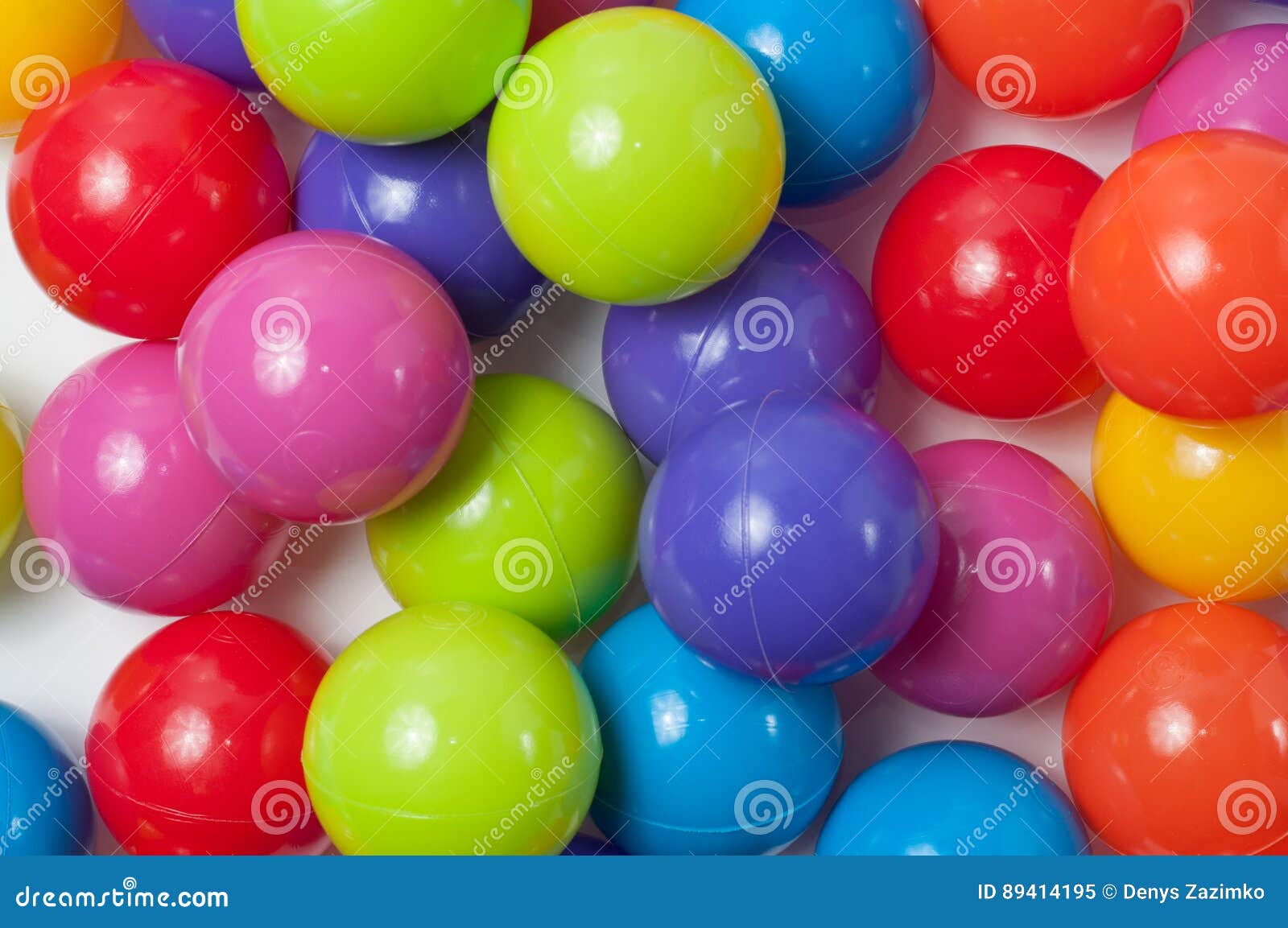 Plastic colored balls stock image. Image of blue, green 89414195