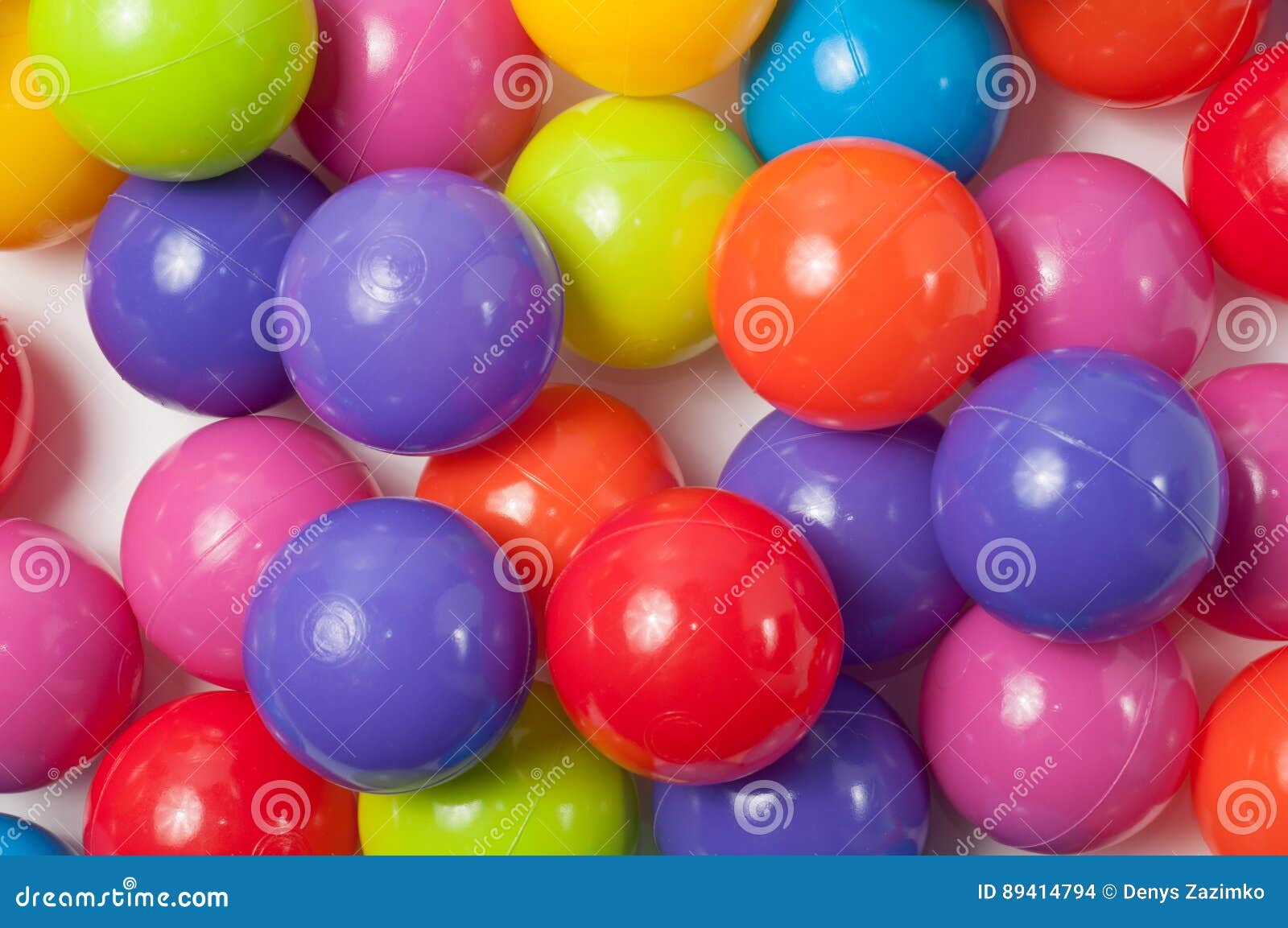 Plastic colored balls stock photo. Image of small, game 89414794