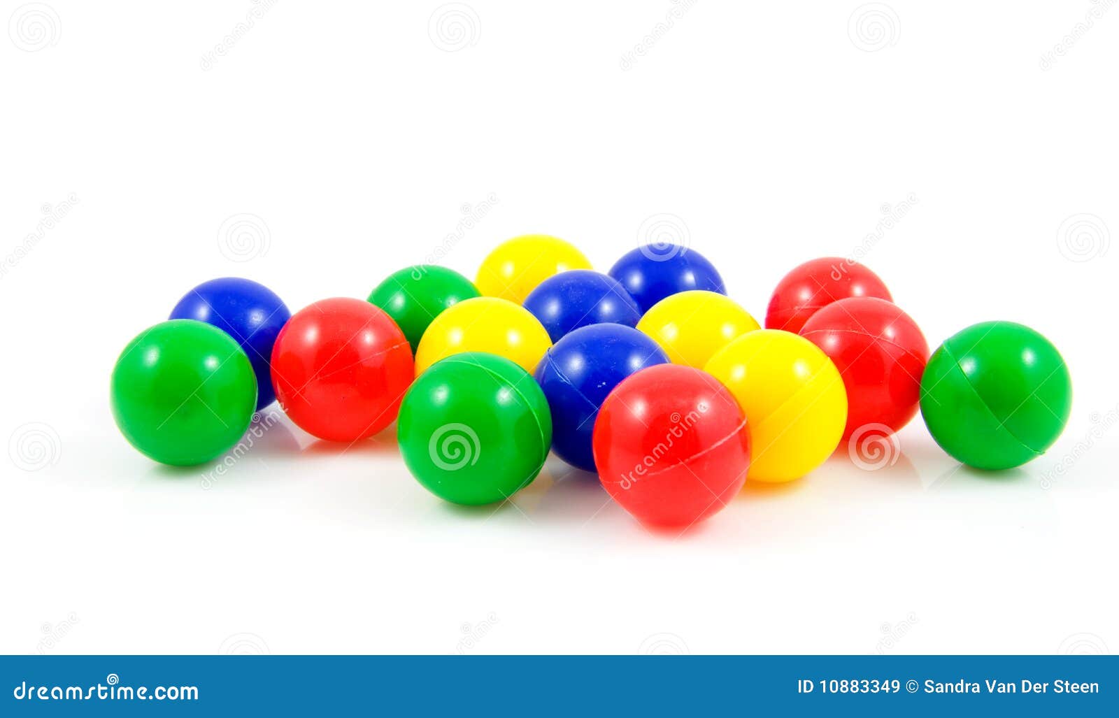 Plastic colorful balls stock image. Image of ball, playtime 10883349
