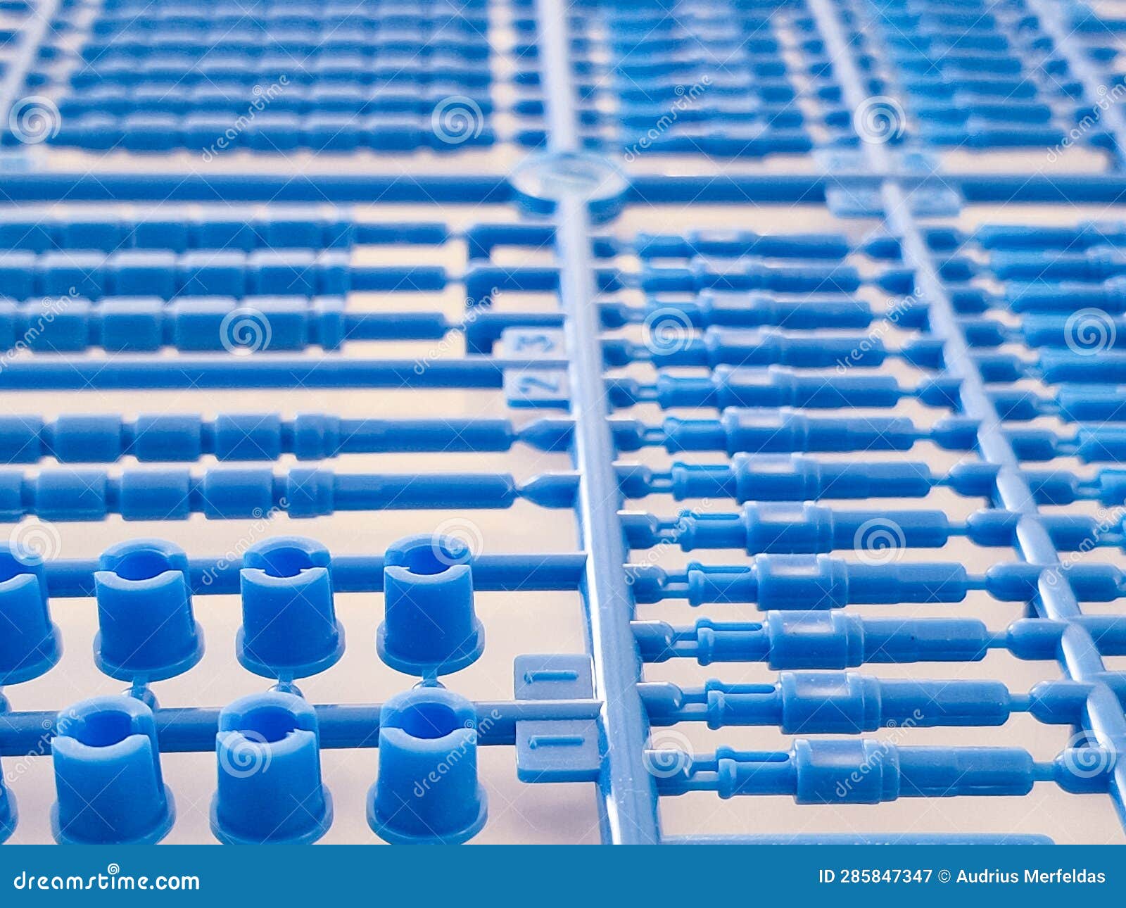 Plastic Constructor Parts Set Manufactured Using Injection Molding