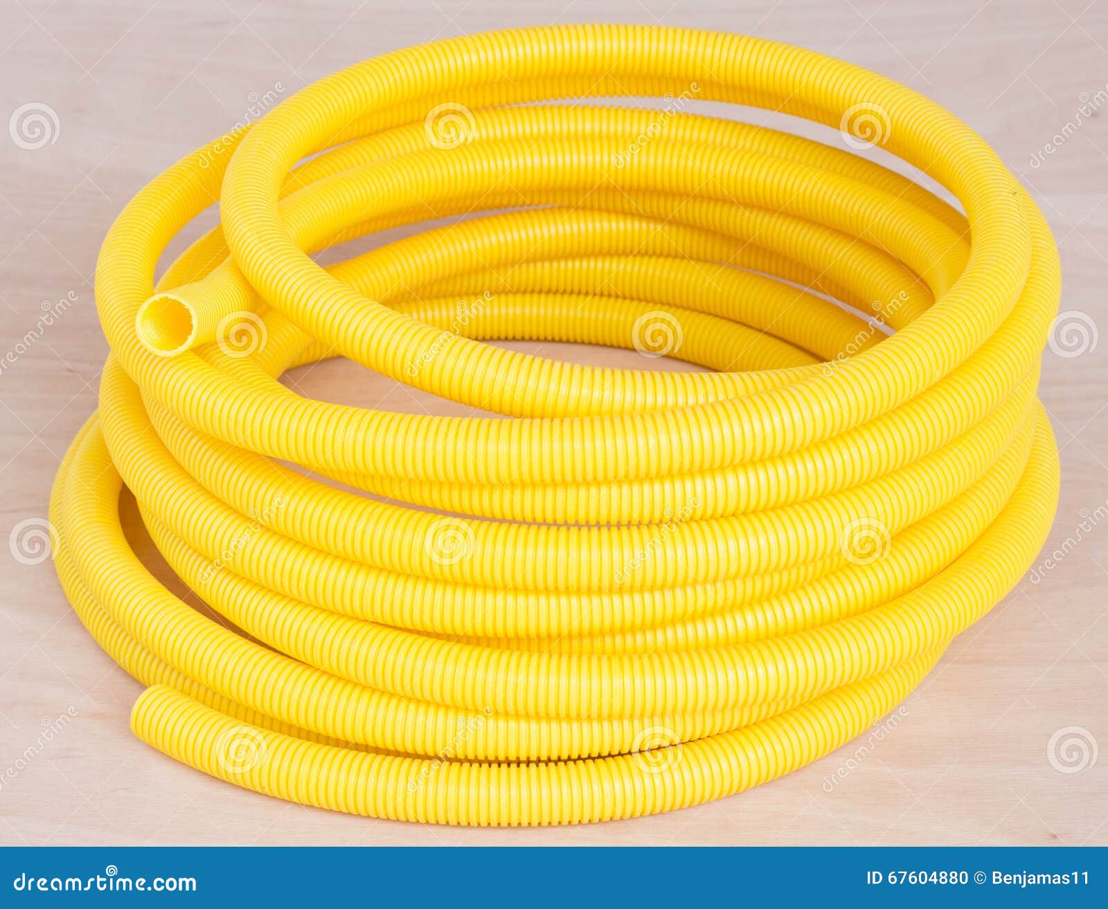 Plastic corrugated pipe stock photo. Image of build, conduit 67604880