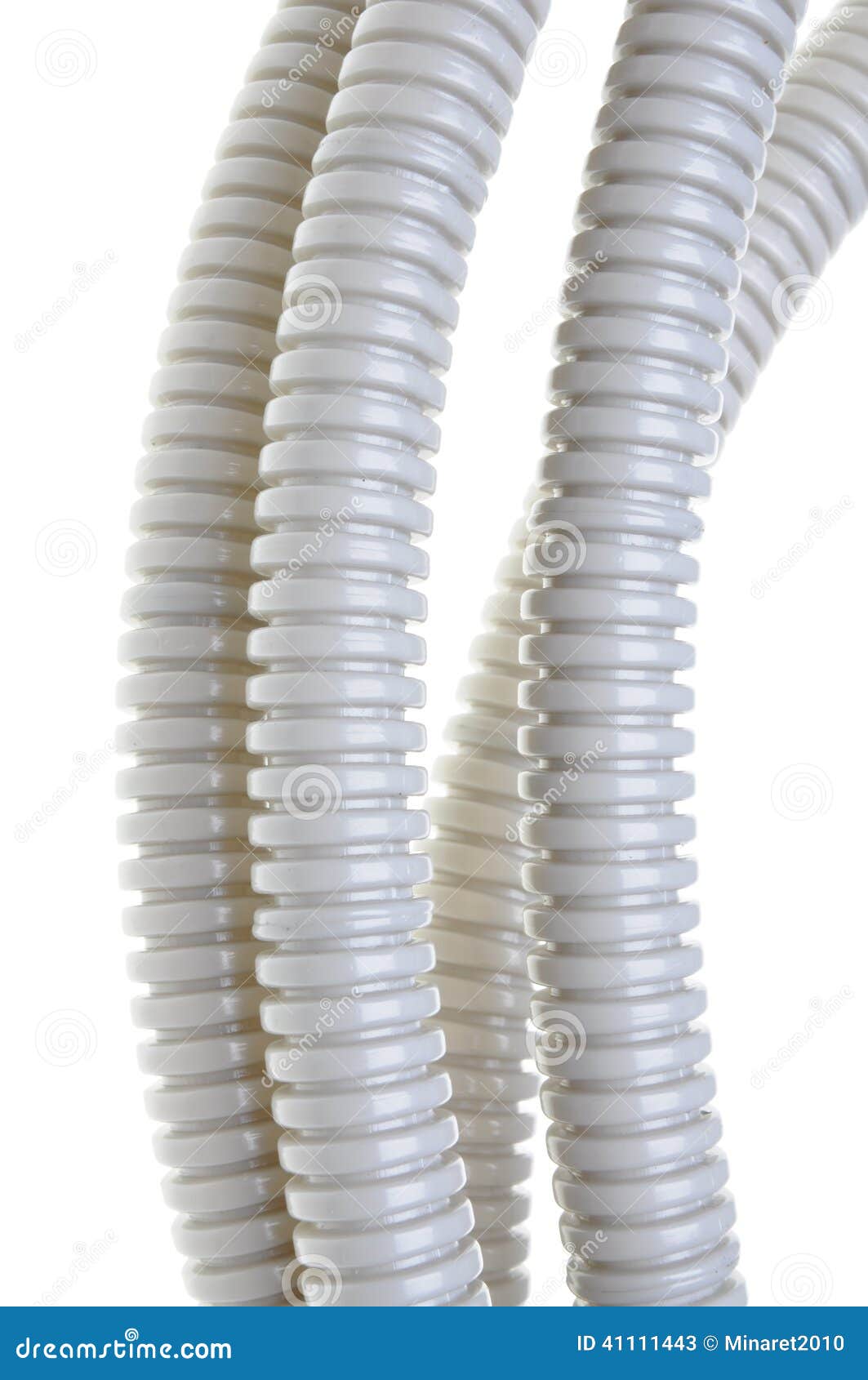 Plastic corrugated pipe stock image. Image of hosepipe 41111443