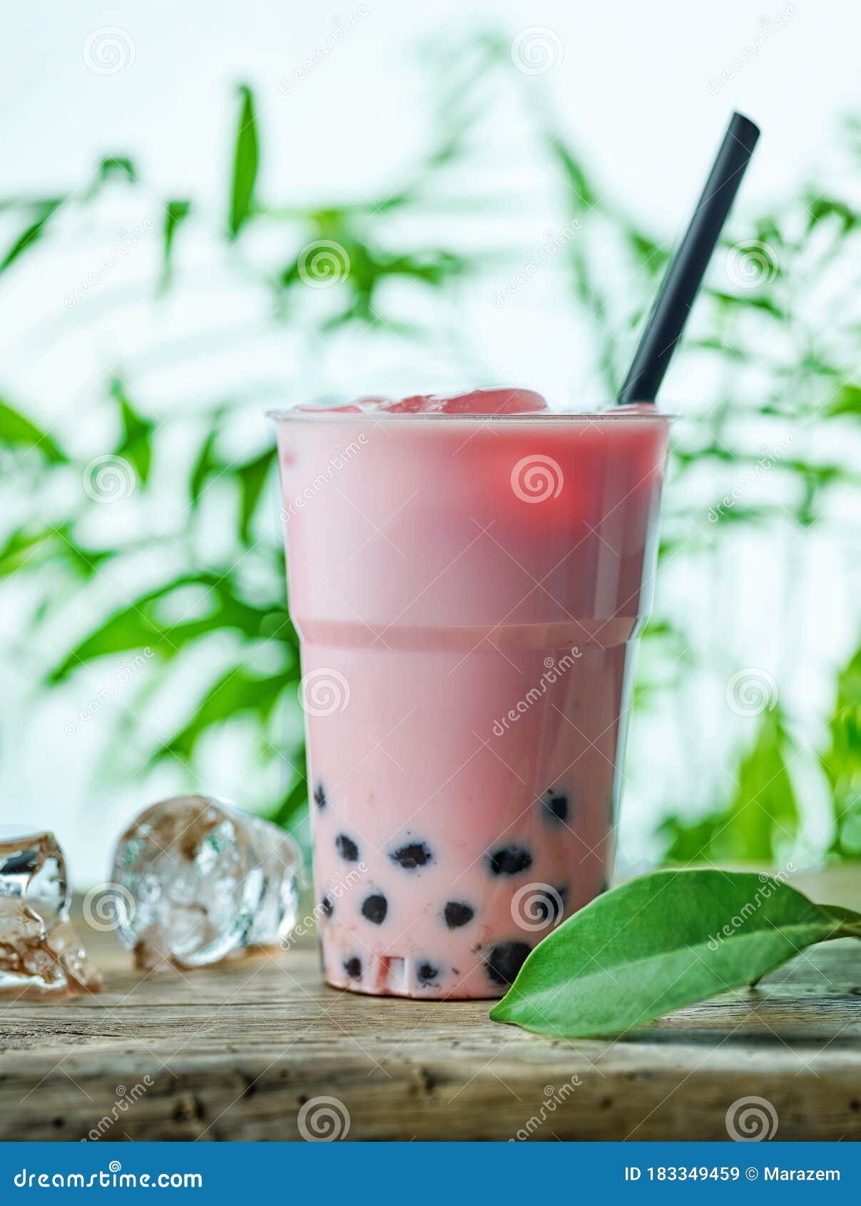 Iced bubble tea stock image. Image of away, milky, iced 183349459