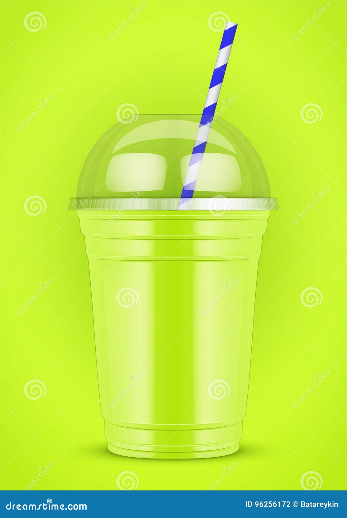 Milkshake plastic cup stock vector. Illustration of cream - 93592753