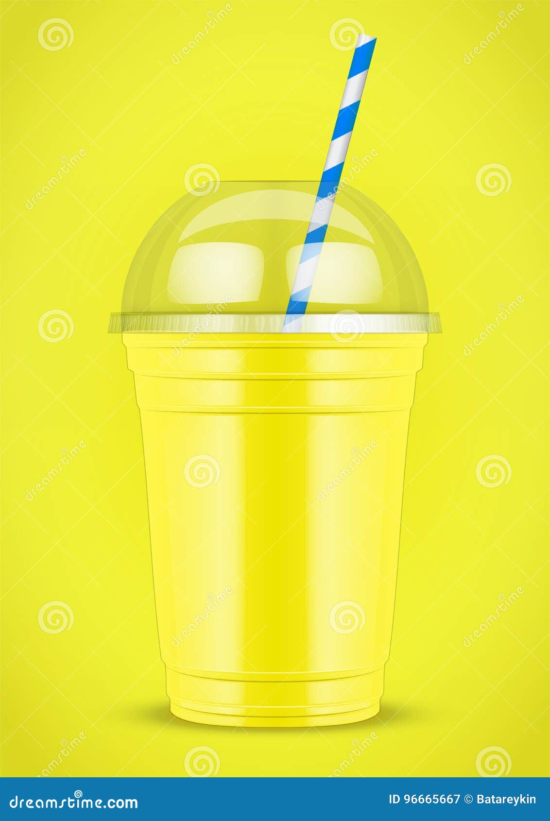 Set of glasses cups for smoothies Royalty Free Vector Image