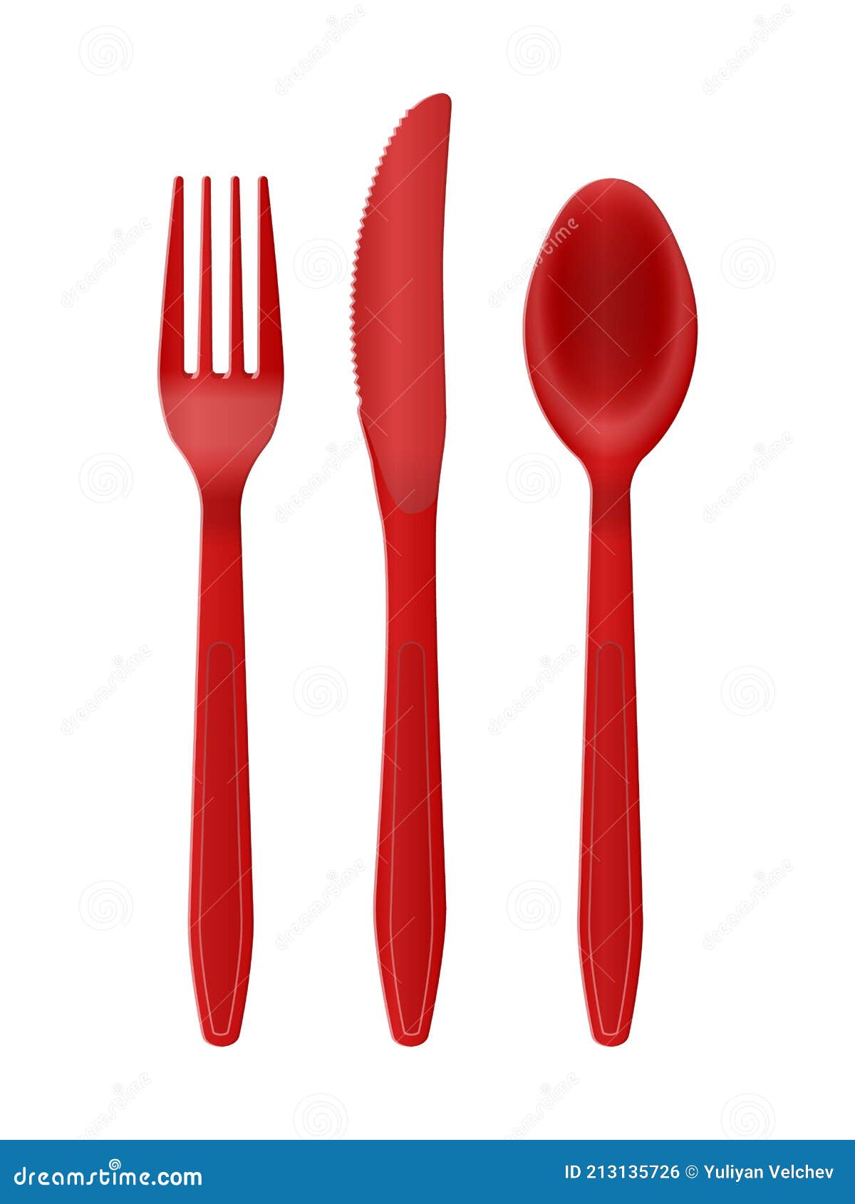 Plastic cutlery stock vector. Illustration of cutlery 213135726