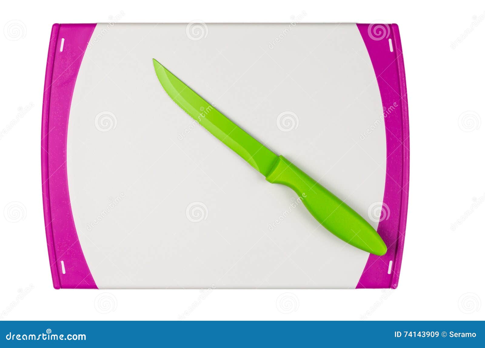 Plastic Cutting Board with Knife Stock Image Image of pattern, pink