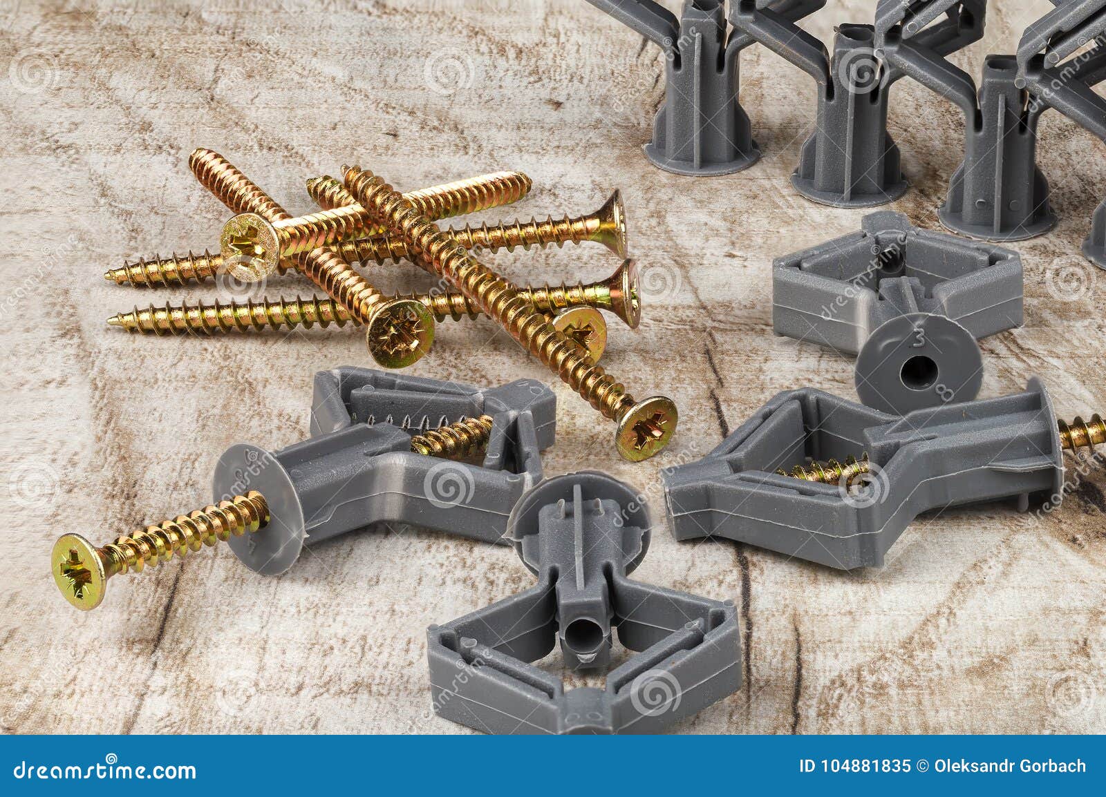 Plastic Dowel with Mounting Stock Image Image of bolt, fixture 104881835