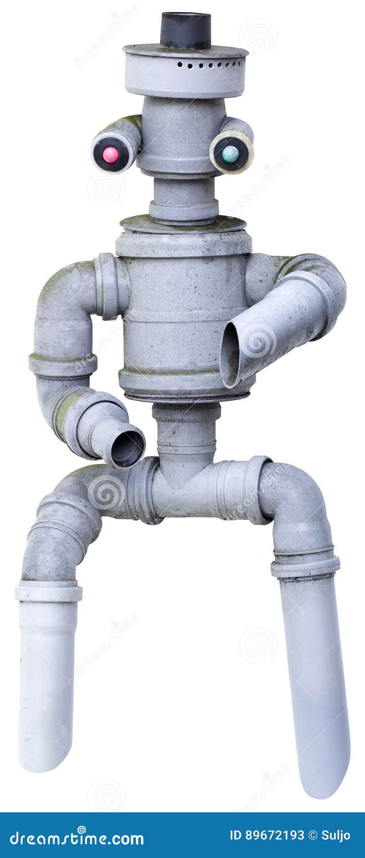 plastic ersatz robot cutout