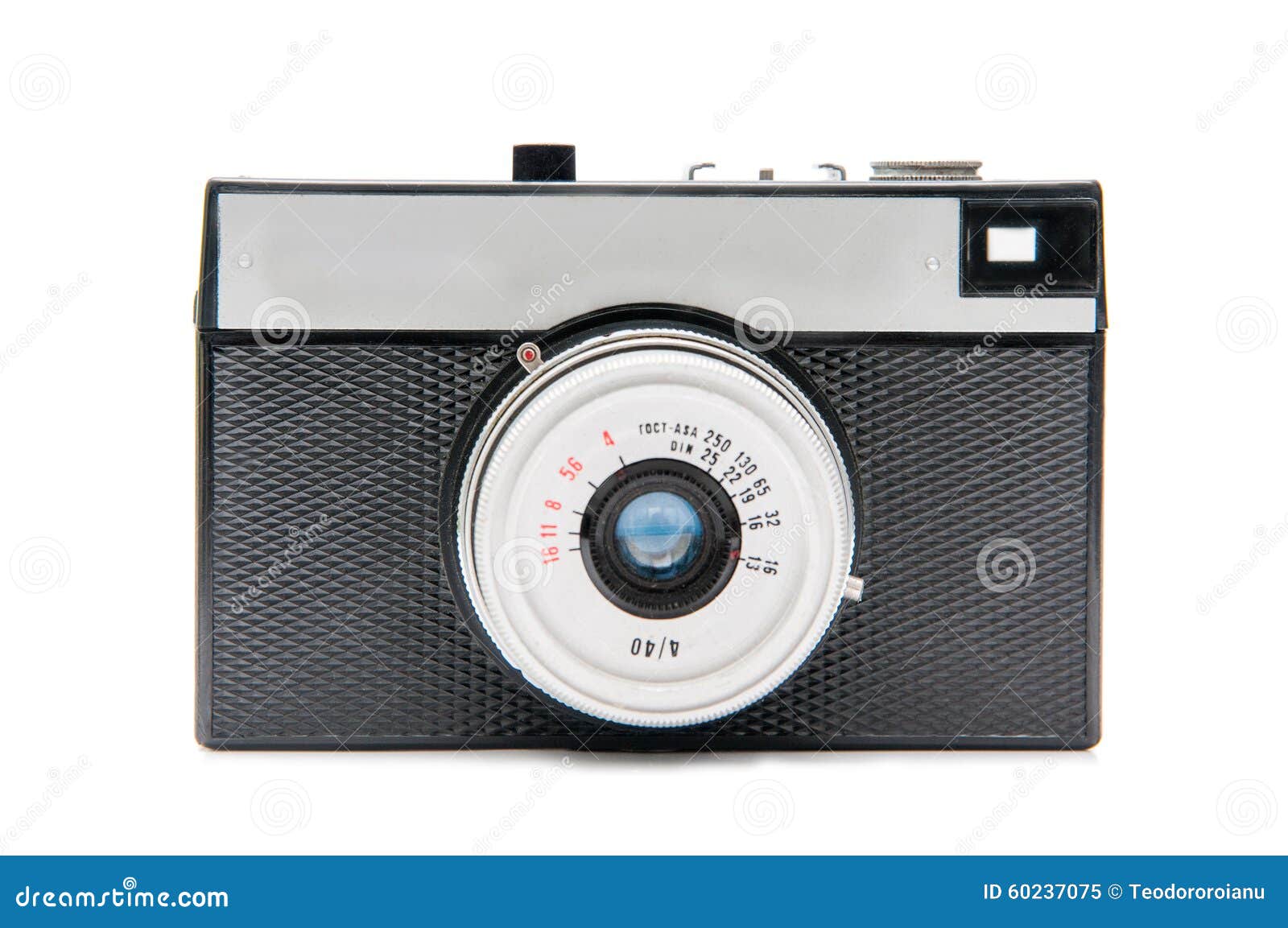 Plastic film camera stock image. Image of isolated, reflex 60237075