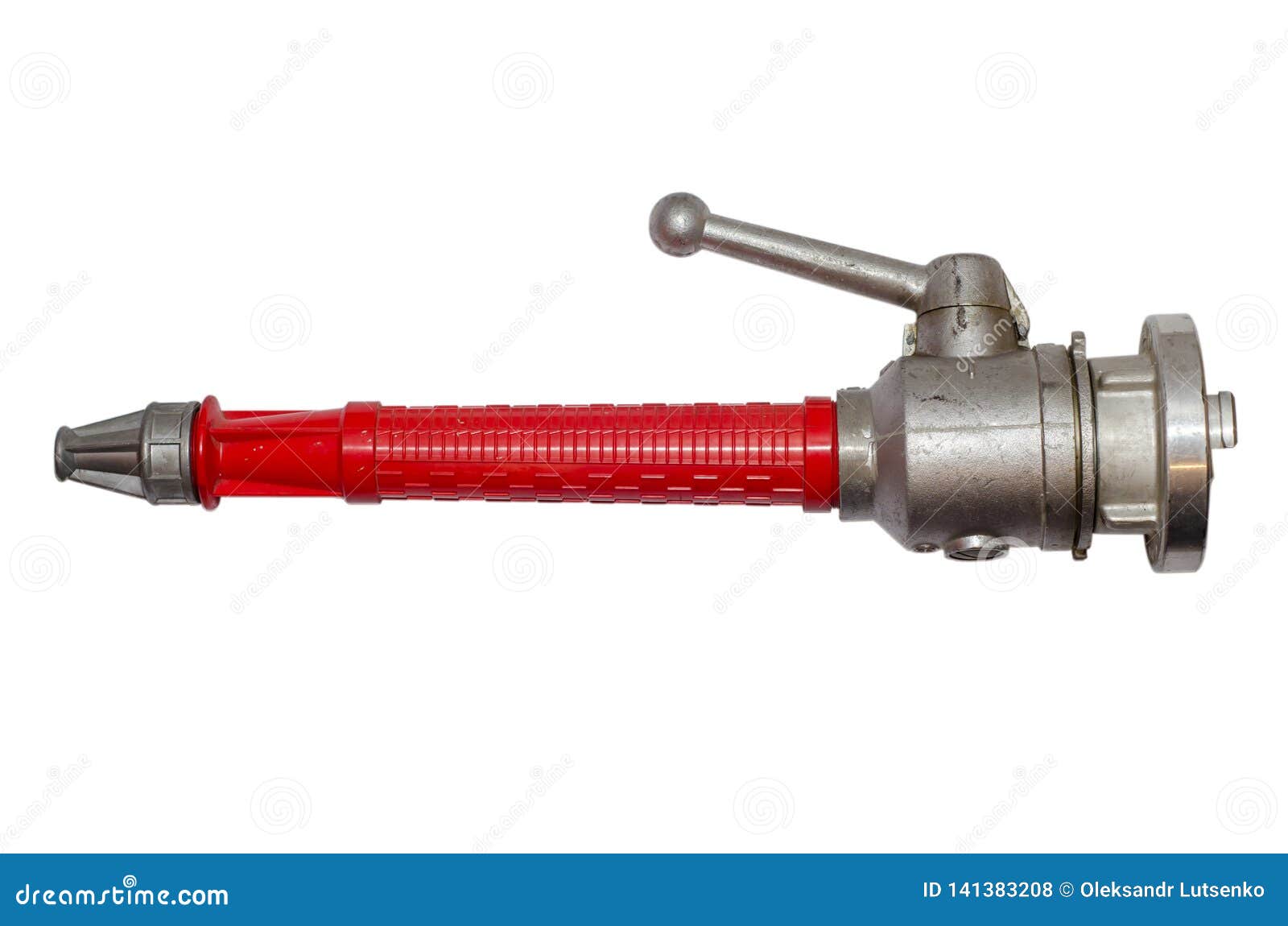 Plastic Fire Hose Nozzle with Aluminium Storz Coupling Stock Photo - Image  of background, high: 141383208