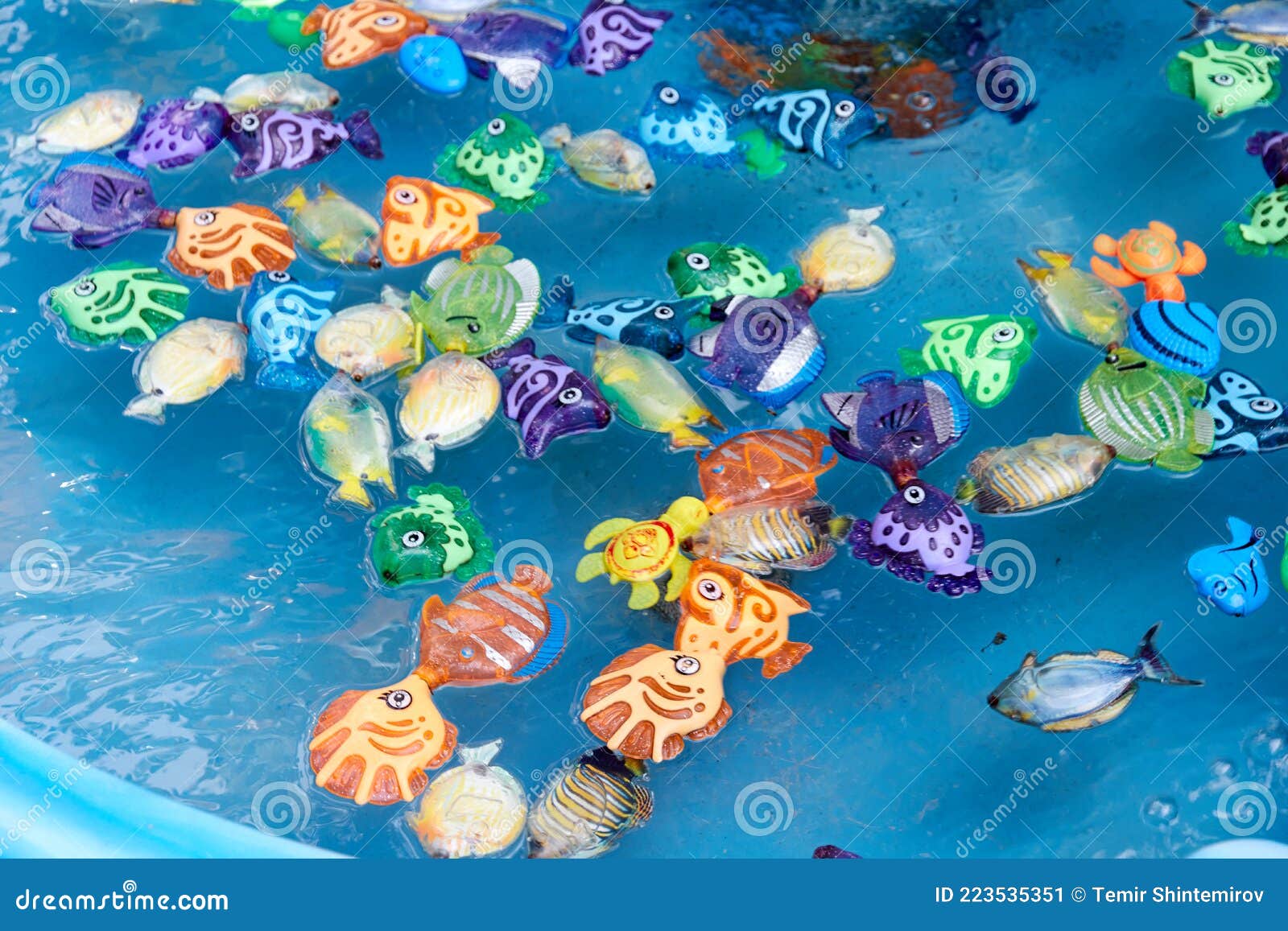 Plastic Fish Toys for Children S Fishing Attraction Stock Image - Image of  pool, entertainment: 223535351