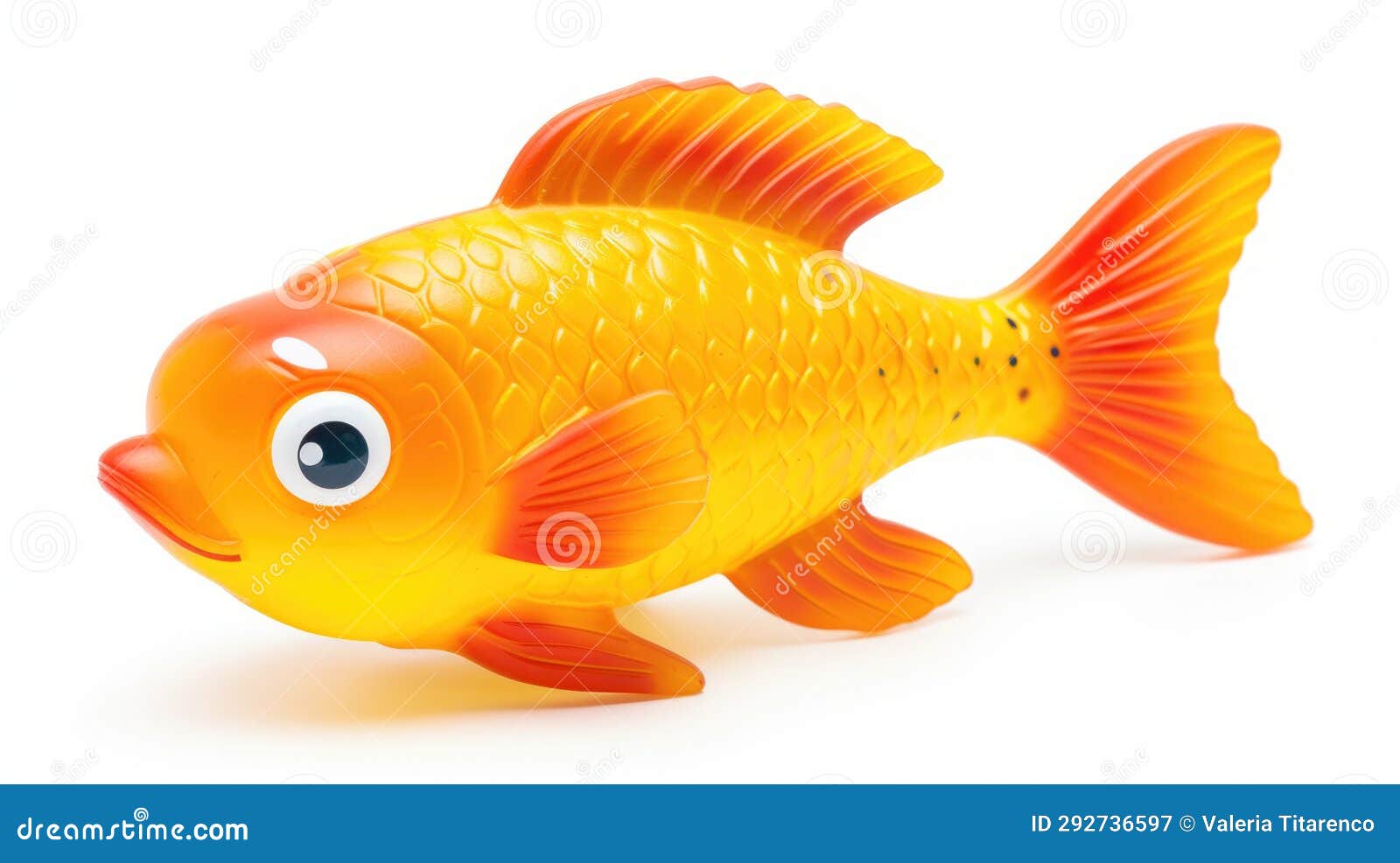 Plastic Fish on a White Background, Cut. Stock Image Image of design