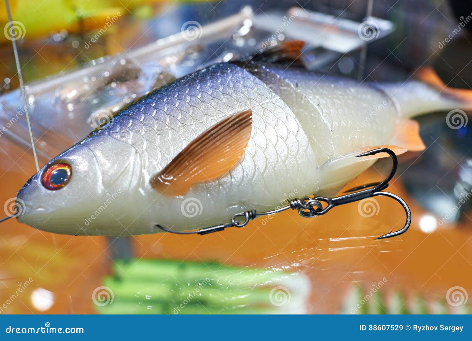 Plastic Fishing Bait Model Roach Stock Image Image of hardbait, popper 88607529